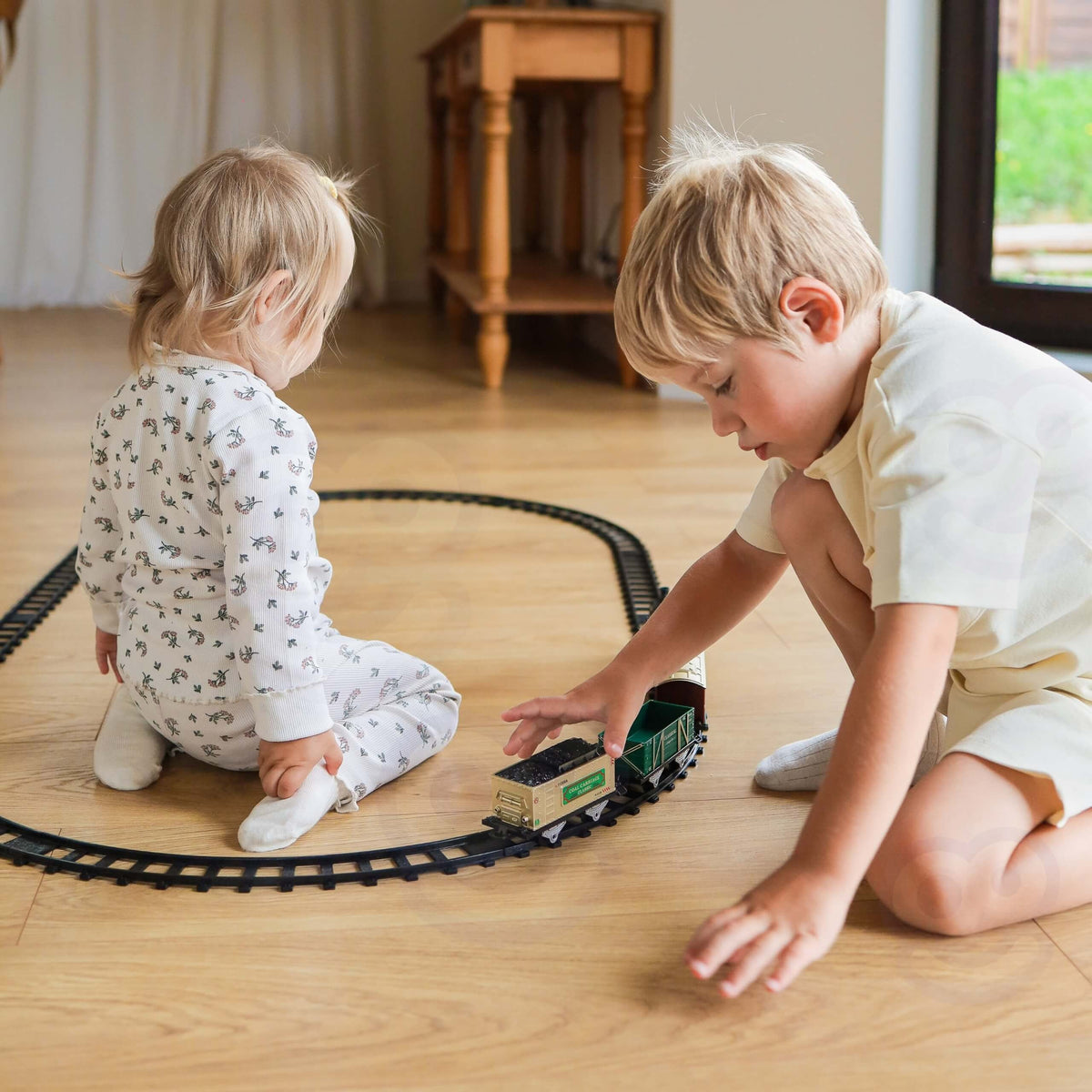 Woopie Classic Trenul cu abur Locomotiva Linie Xxl