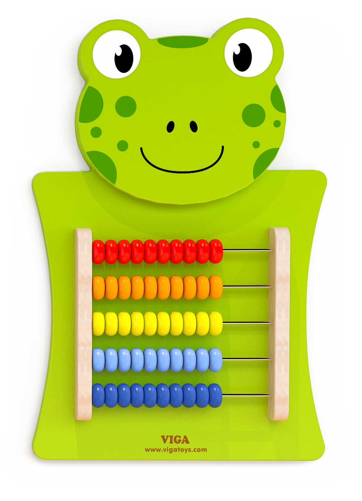 Viga Wooden Manipulative Board Abacus Frog Fsc Montessori Certificate