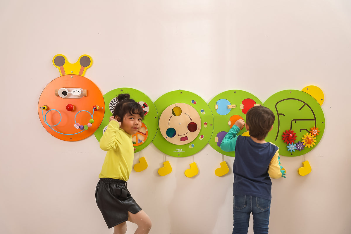 Viga Drevená doska Caterpillar Board Fsc Montessori certifikát