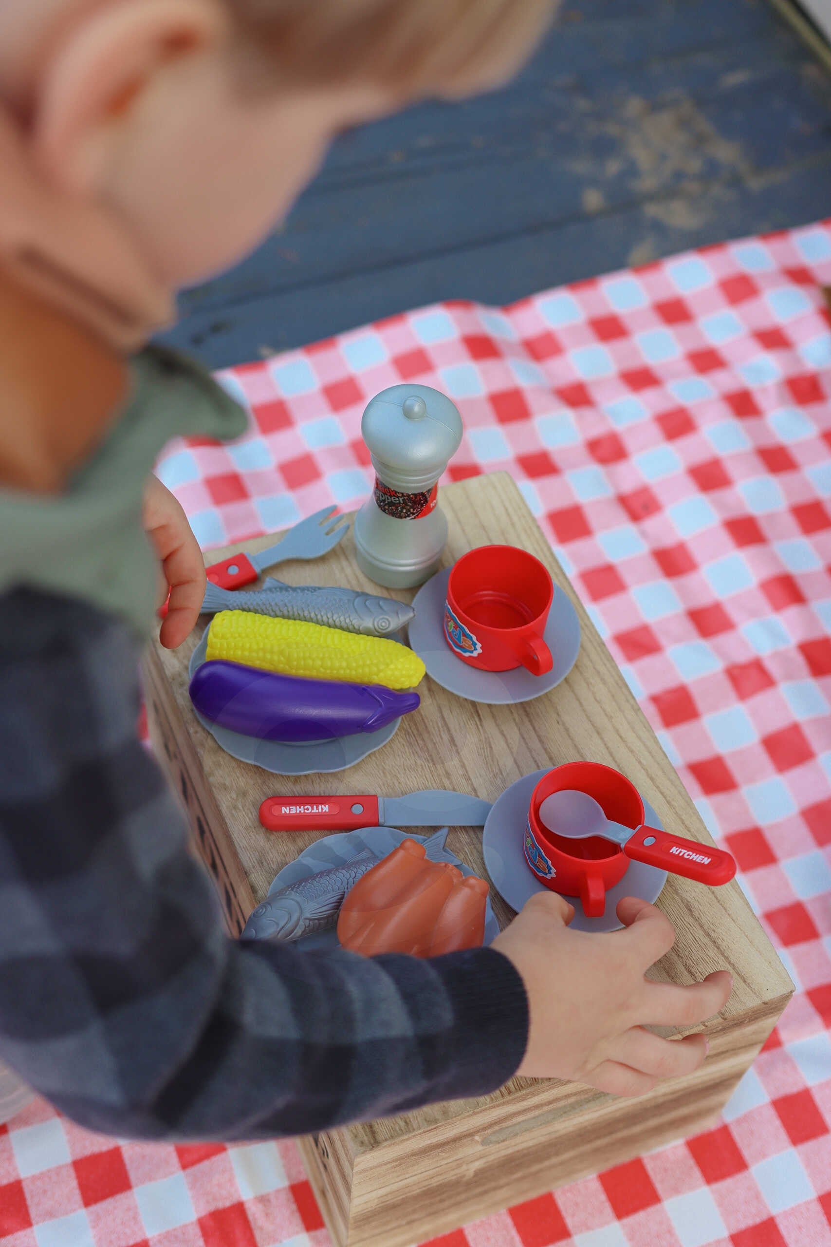 Woopie Grill per bambini con luci e suoni + acc.