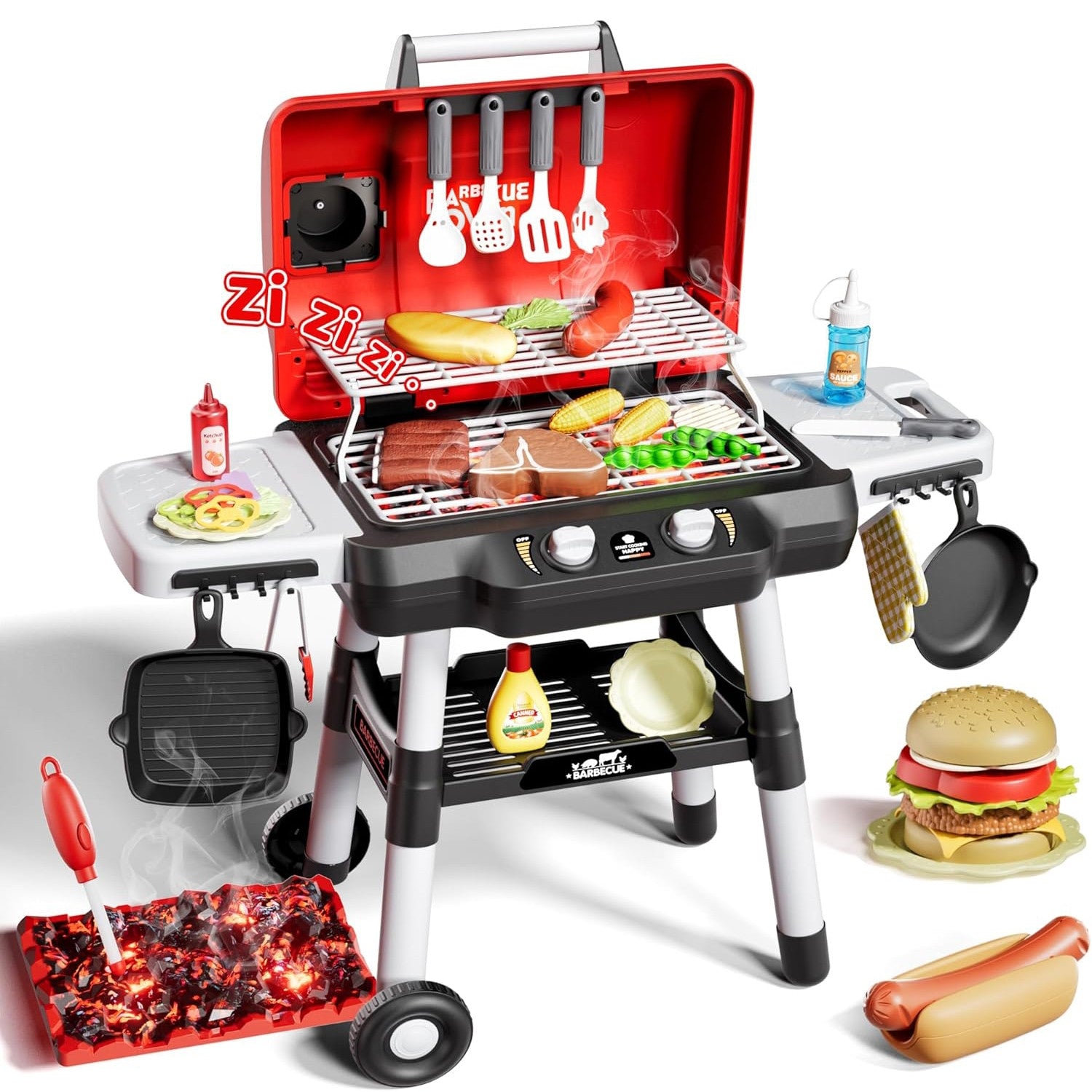 Woopie Grill Gratar Gratar Bucatarie Set Led Interactiv Xl 31 Buc.