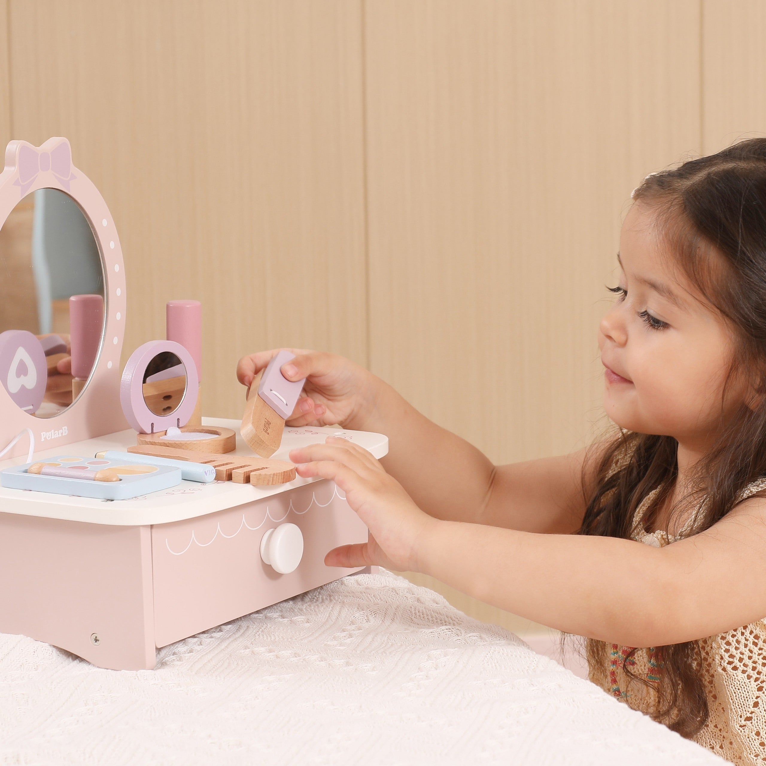 Viga Wooden Dressing Table With Accessories Little Princess Corner