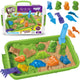 Кинетичен пясък Woopie 1,5 кг. Xxl Комплект Zoo Safari маса с форми
