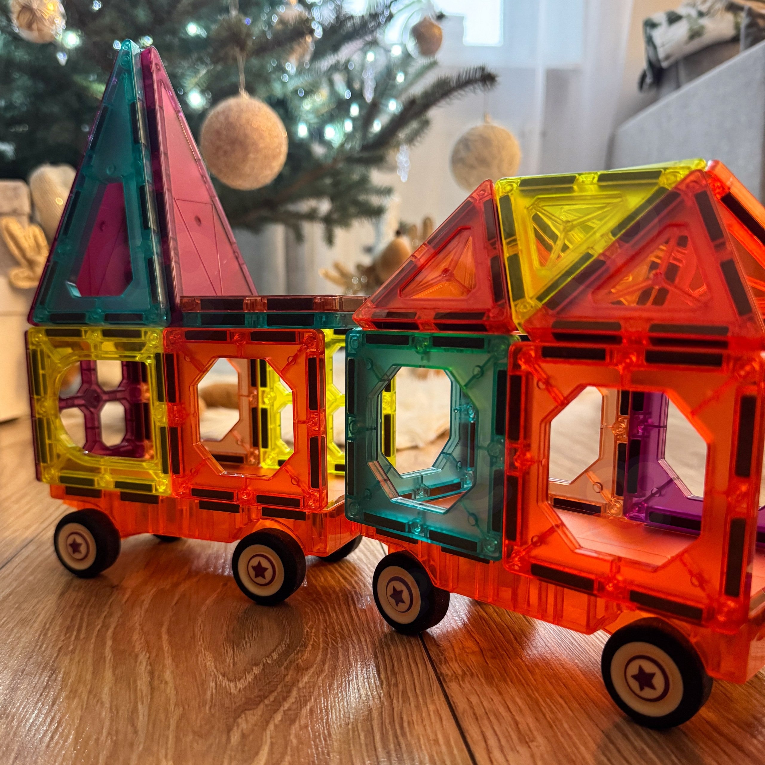 Woopie Magnetic 3d Blocks Train Set 71 Pcs.