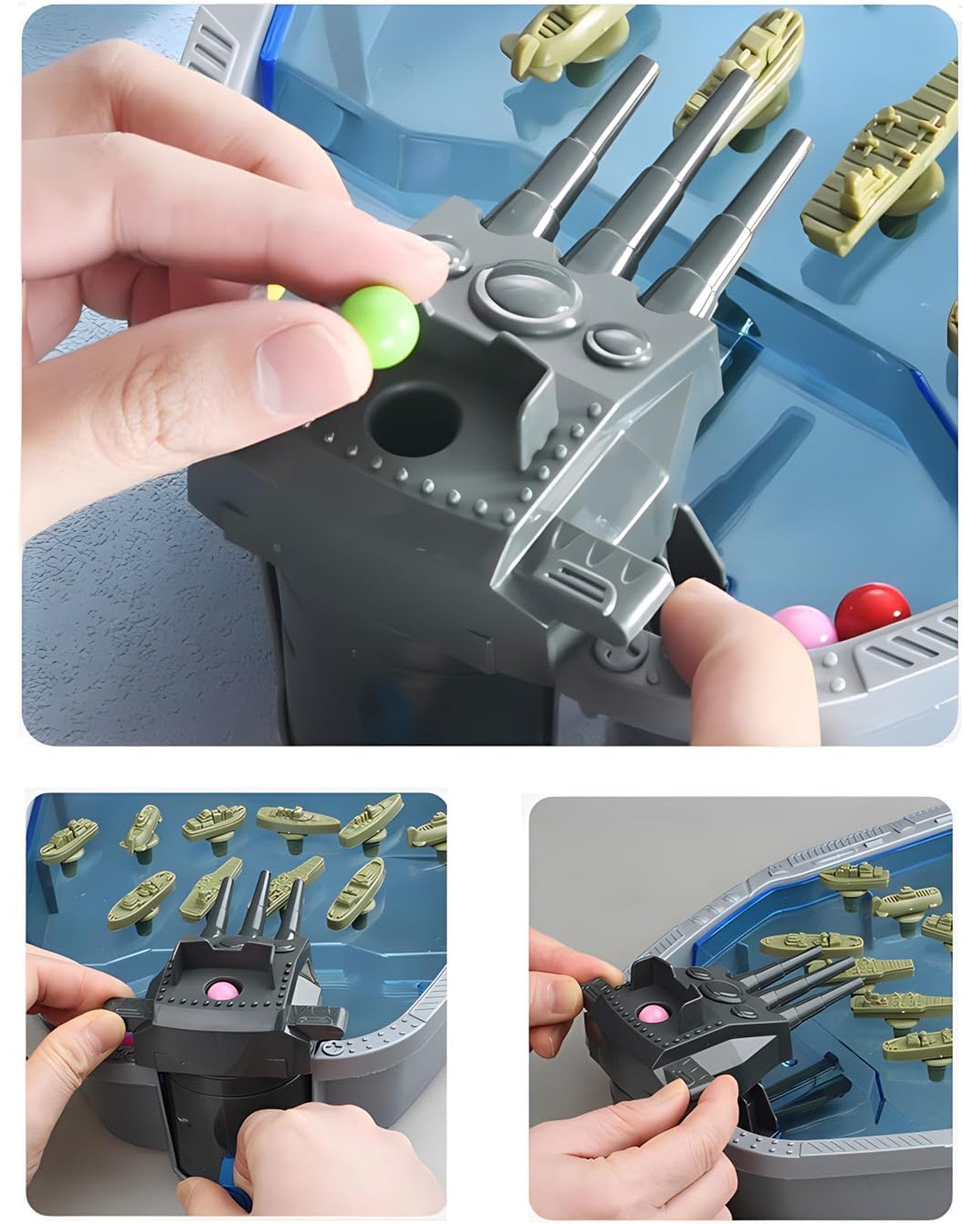 Woopie Arcade Game Naval Battle 3d Ships Ball Launcher