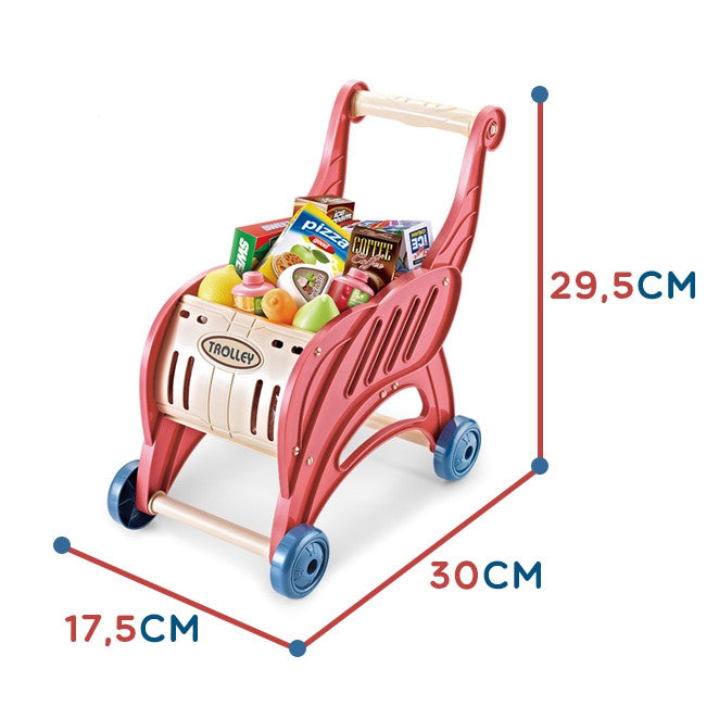 Cart Siopadóireachta Ollmhargadh Woopie Milseáin Uachtar Reoite + 40 Accs.