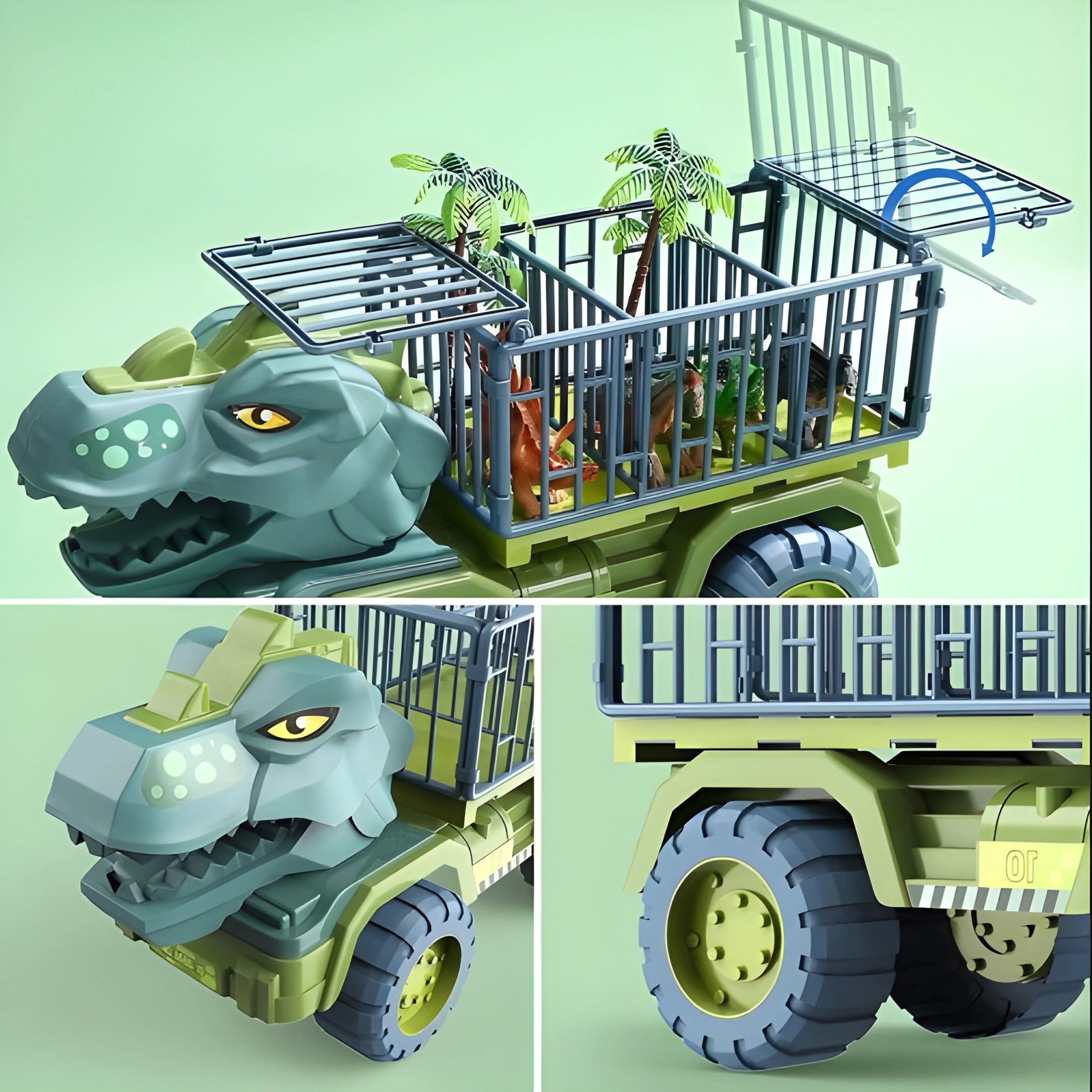 Woopie Dinosaur Truck Transporter figurák