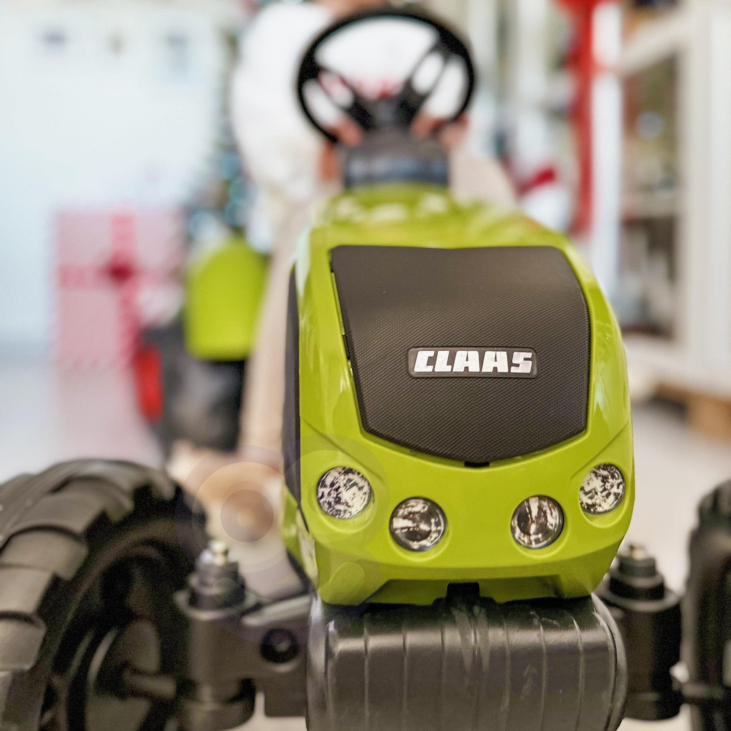 Tractor cu pedale Falk Claas Cu Remorcă Tractor Mare Jucărie 3+