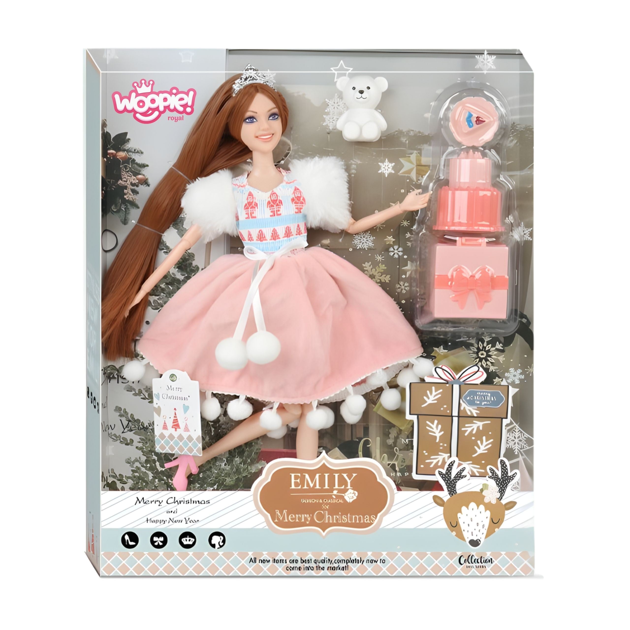 Doll Banphrionsa Breithlá Woopie Royal Emi Le Teidí