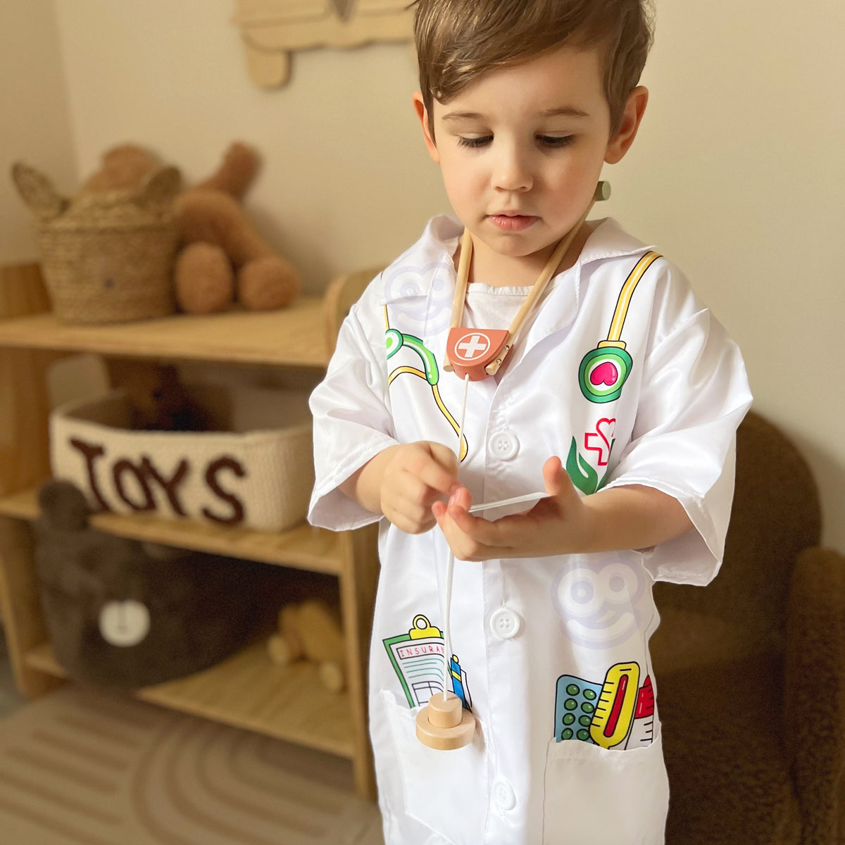 Woopie Doktorschürzenkostüm für Kinder bis ca. 120 cm