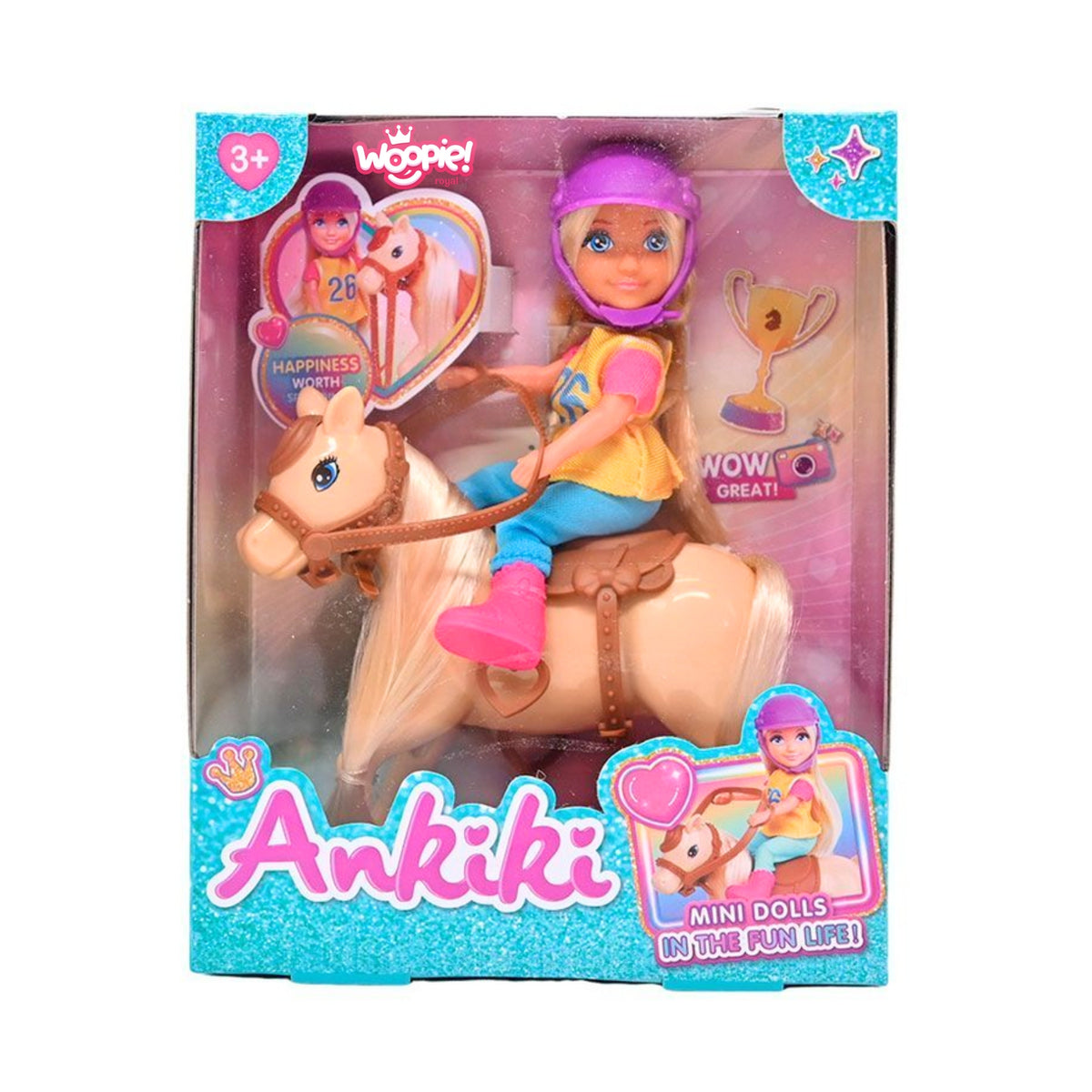 Juego de muñecos Woopie Jinete y Caballo