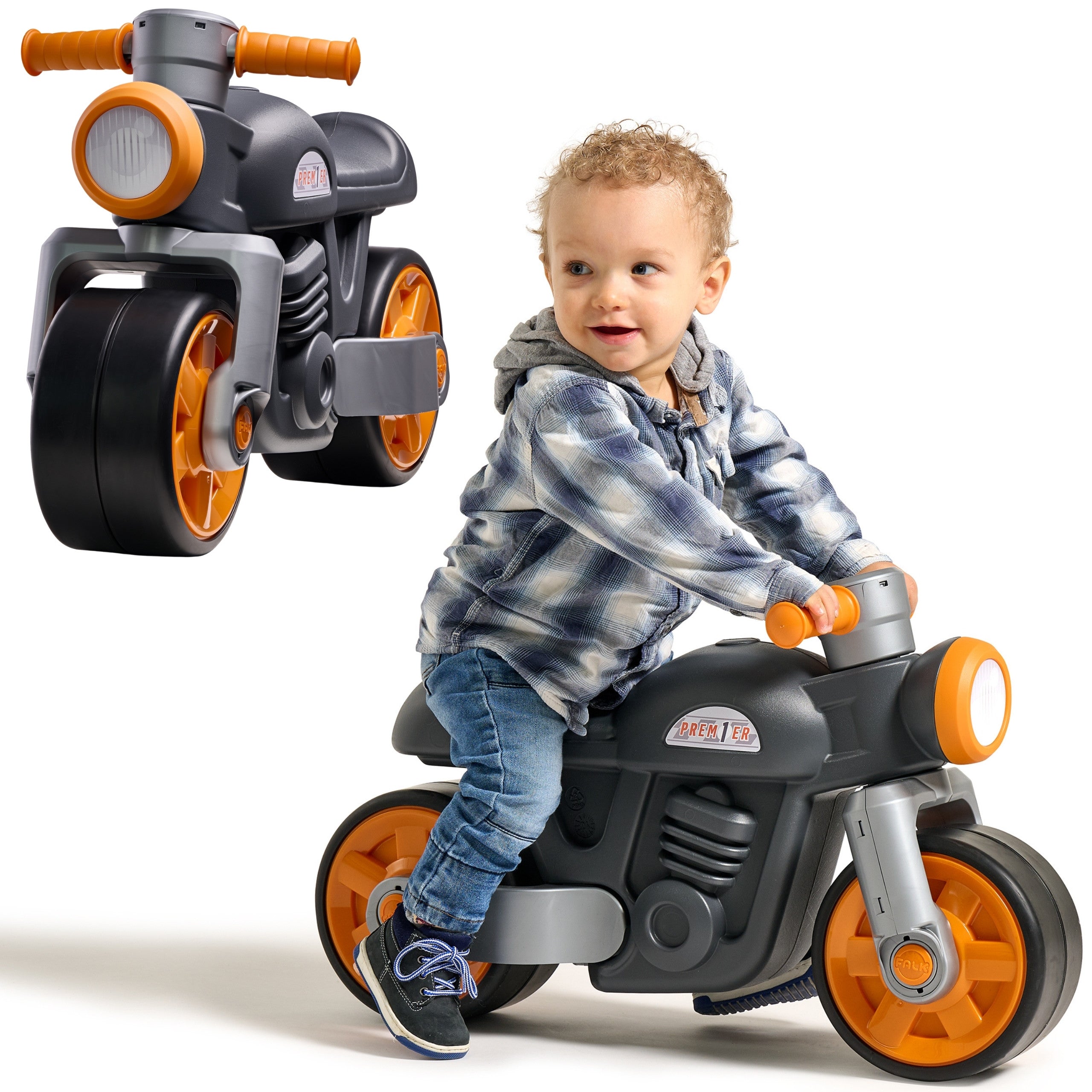 Falk Quiet Wheels Motor Prem1er Retro Black 12m+
