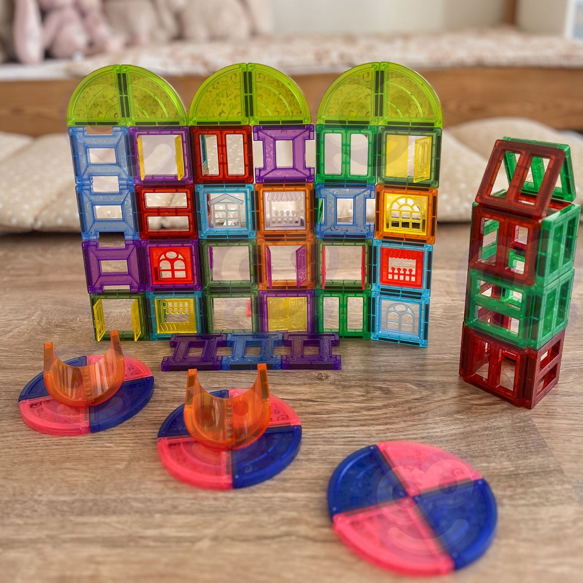 Woopie magnetické stavebnice 3D vzdelávacia sada Hrad 100ks.