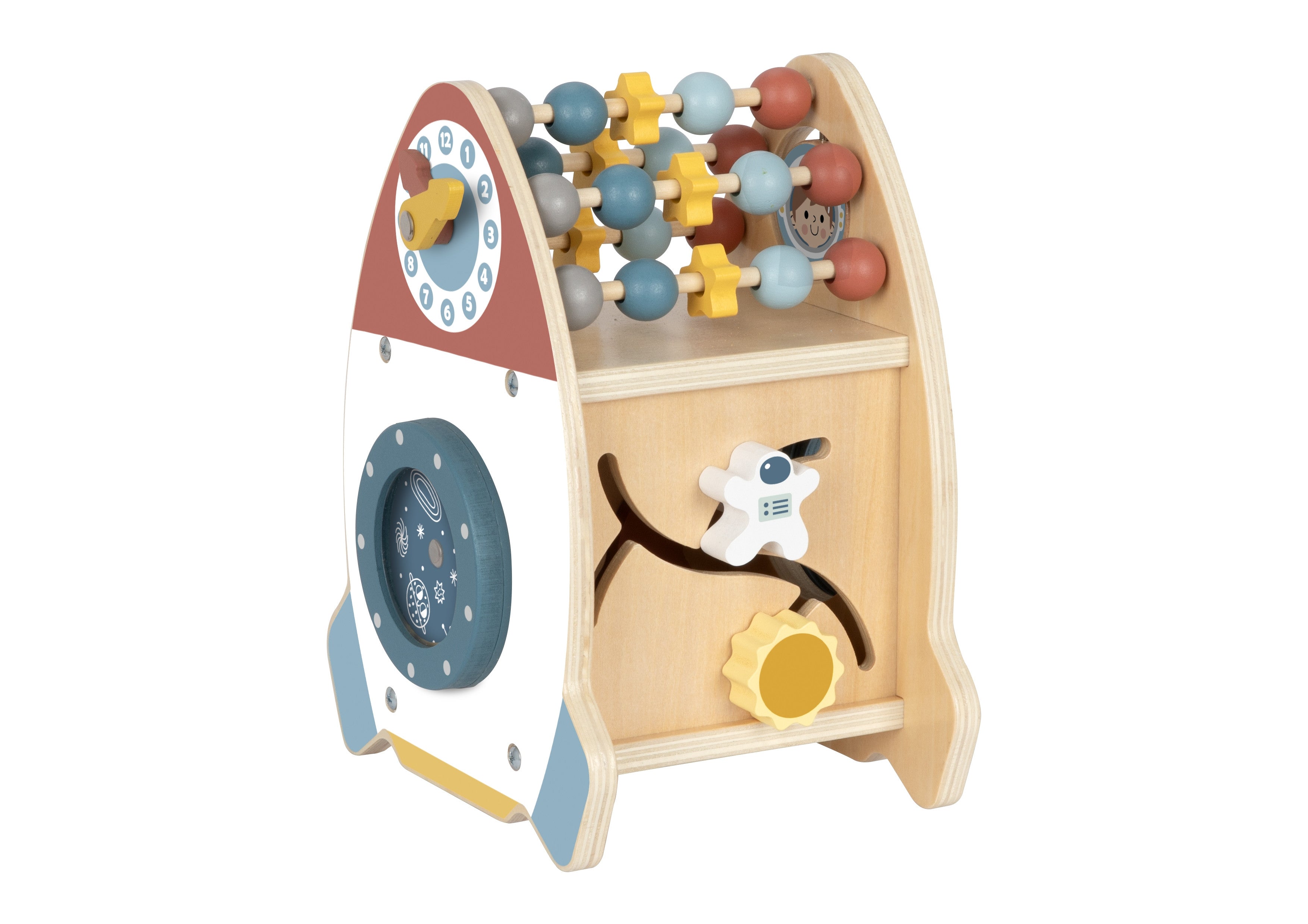 Tooky Toy Space Rocket Activity Sorter Wooden Maze