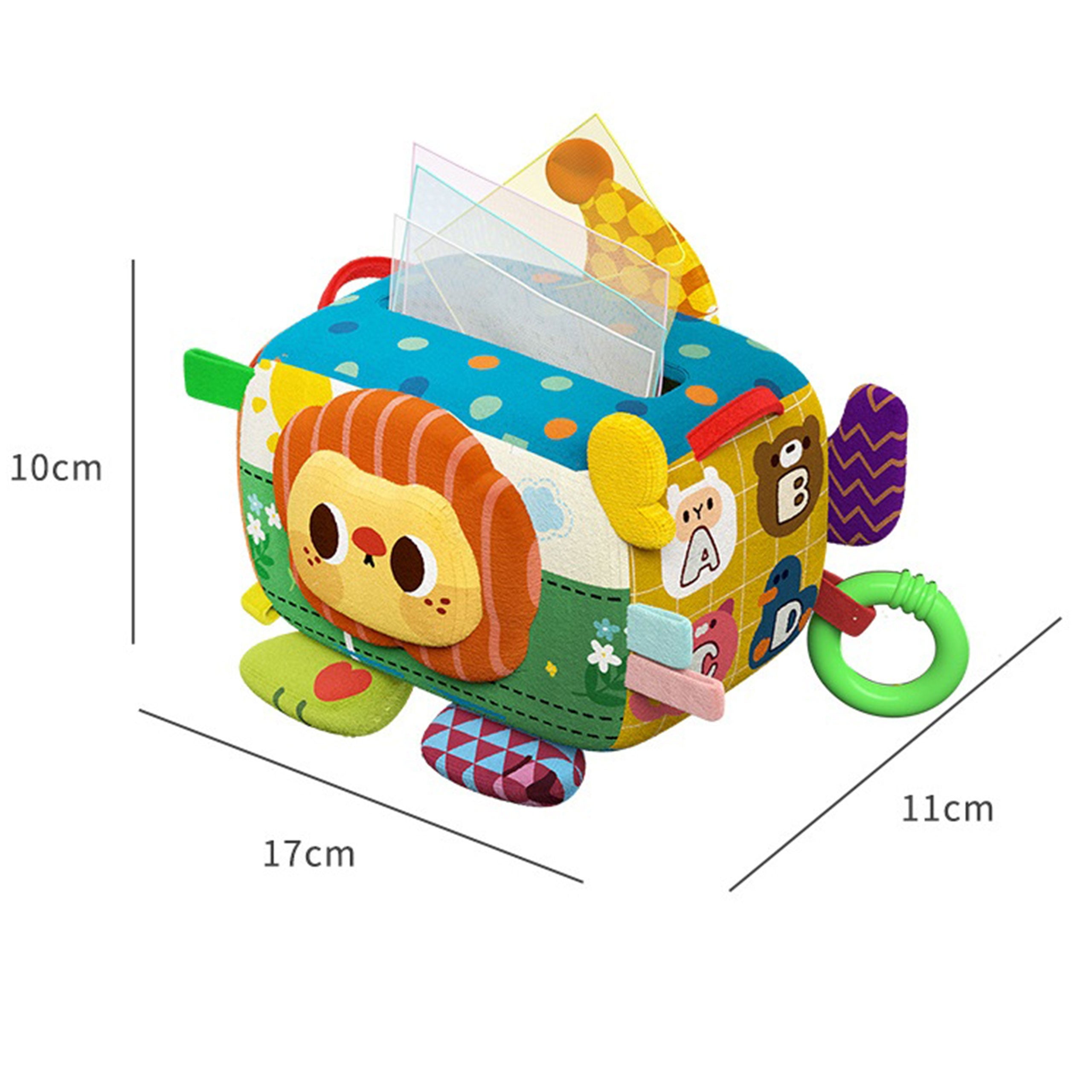 Woopie Baby Educational Sensory Toy Lady Tag Wipes Box
