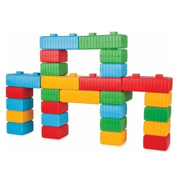 Woopie Costruzioni Blocchi Xxl Set Con Auto 43 Pezzi.