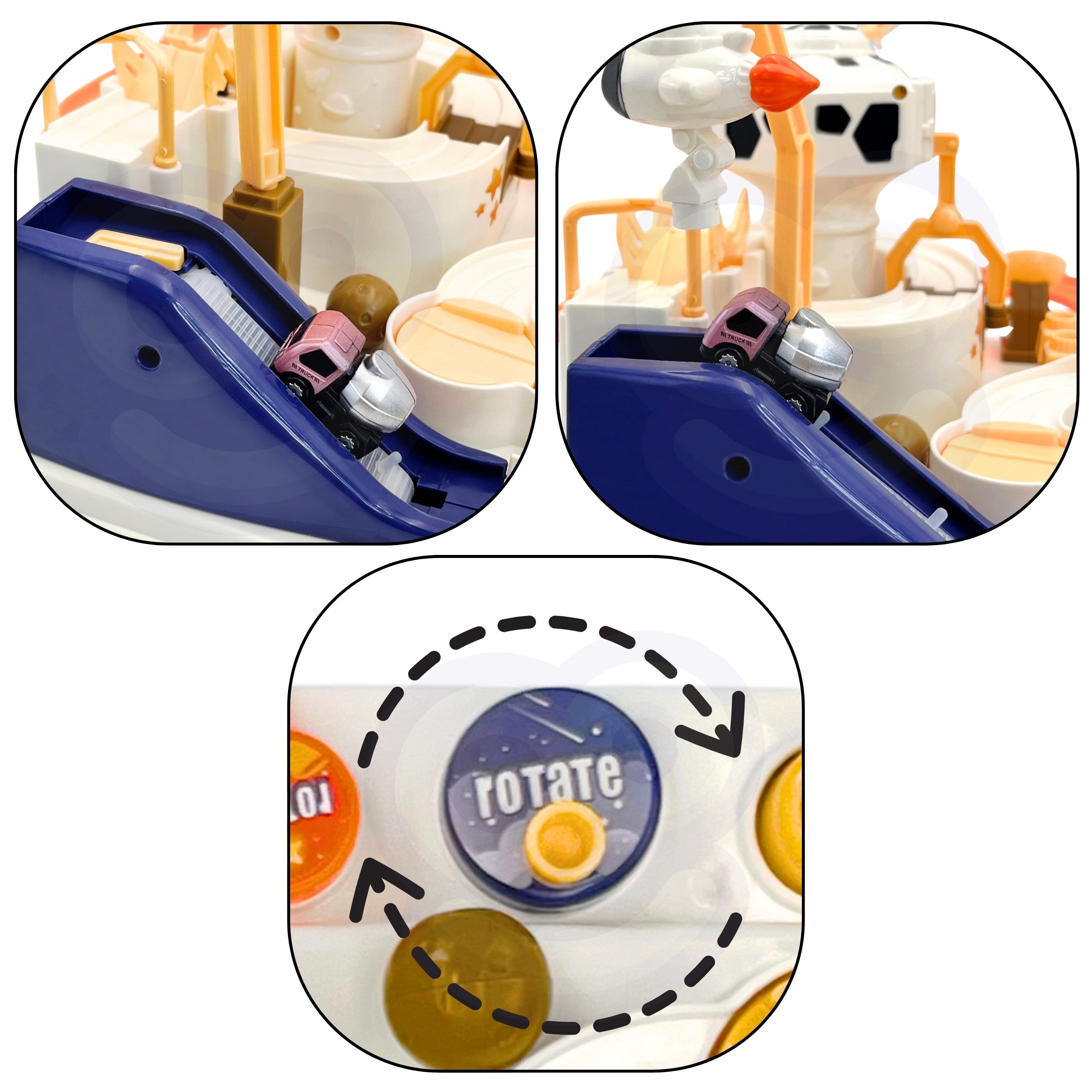Woopie Interactive Car Obstacle Course Aventure spatiale de l'astronaute