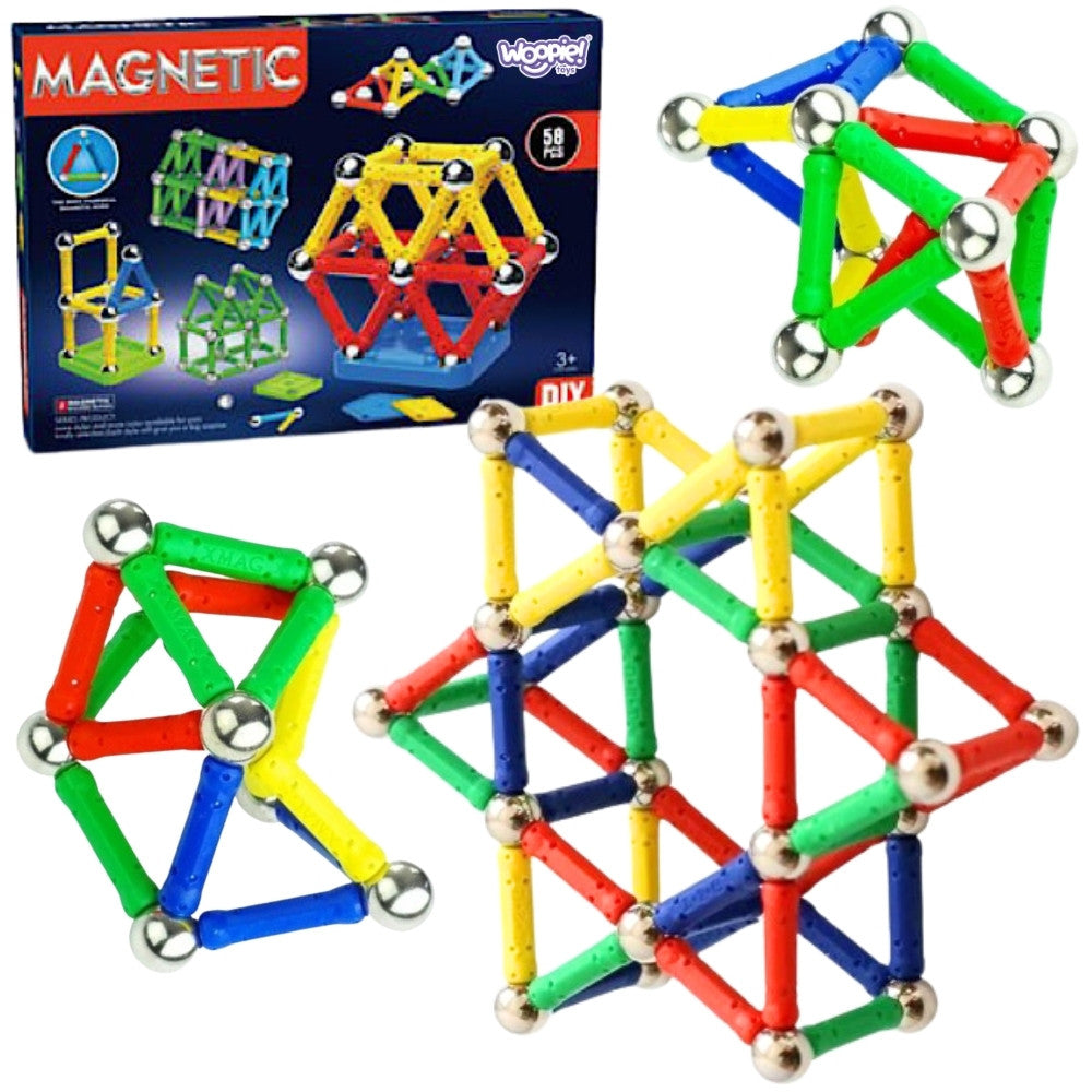 Woopie Магнитни строителни блокове 3d 58 бр.