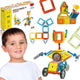 Woopie Magnetic Blocks Colorful 3d Vehicles Steam Set 80бр.