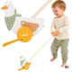 Viga Polarb Oca da Spinta in Legno su Bastone per Bambini 12M+