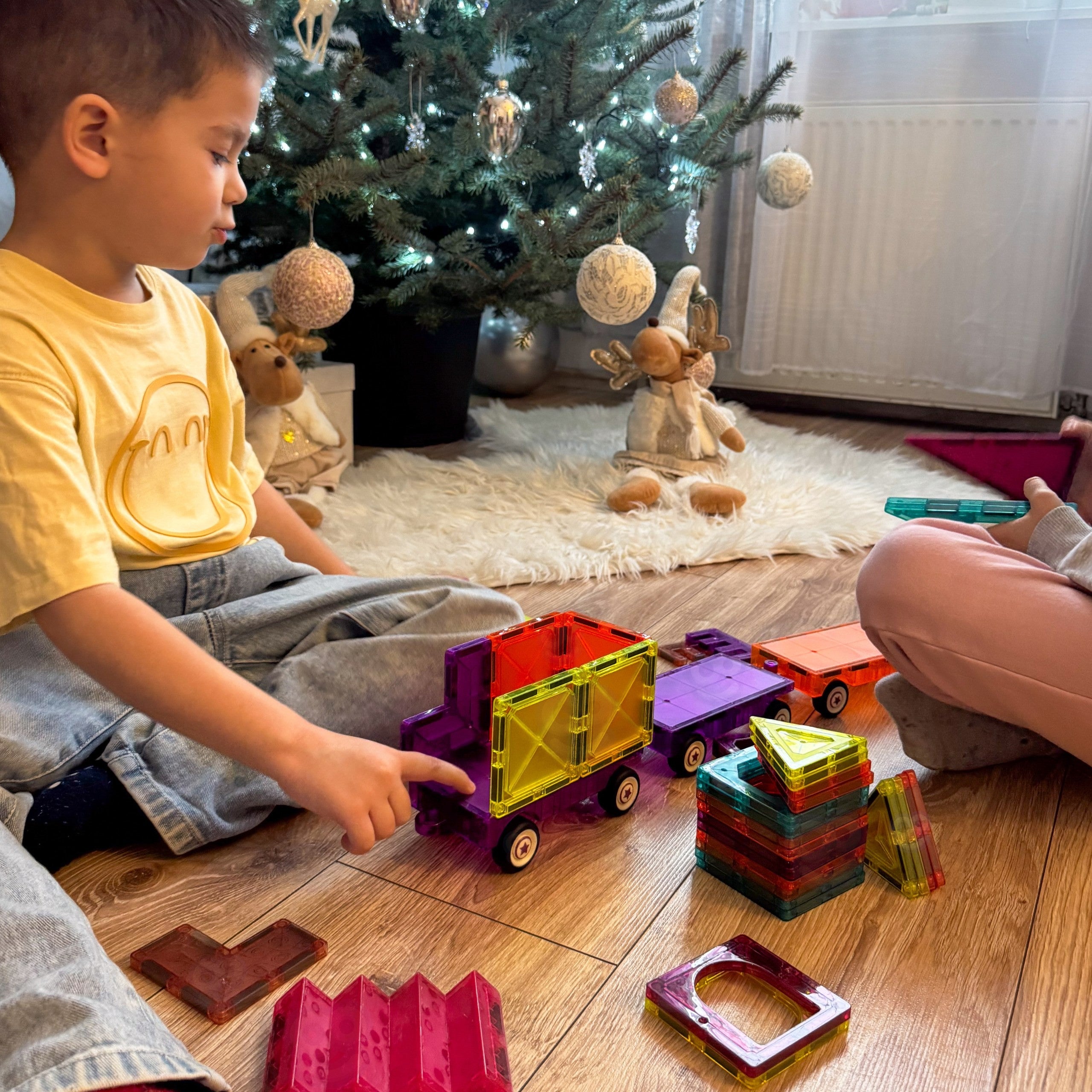 Woopie Magnetic 3d Blocks Train Set 71 Pcs.