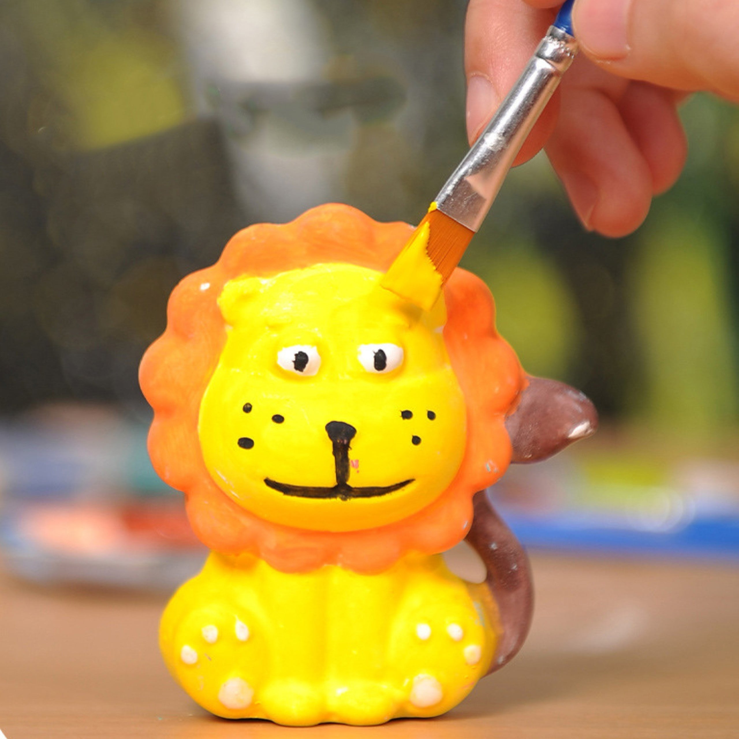 Kit d'artisanat de peinture bricolage Woopie - Fabriquez des figurines et de la peinture en plâtre - Kit d'animaux