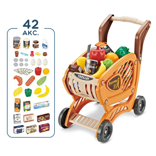 Carro Compra Woopie Para Niños Piezas Móviles + 42 Accs.