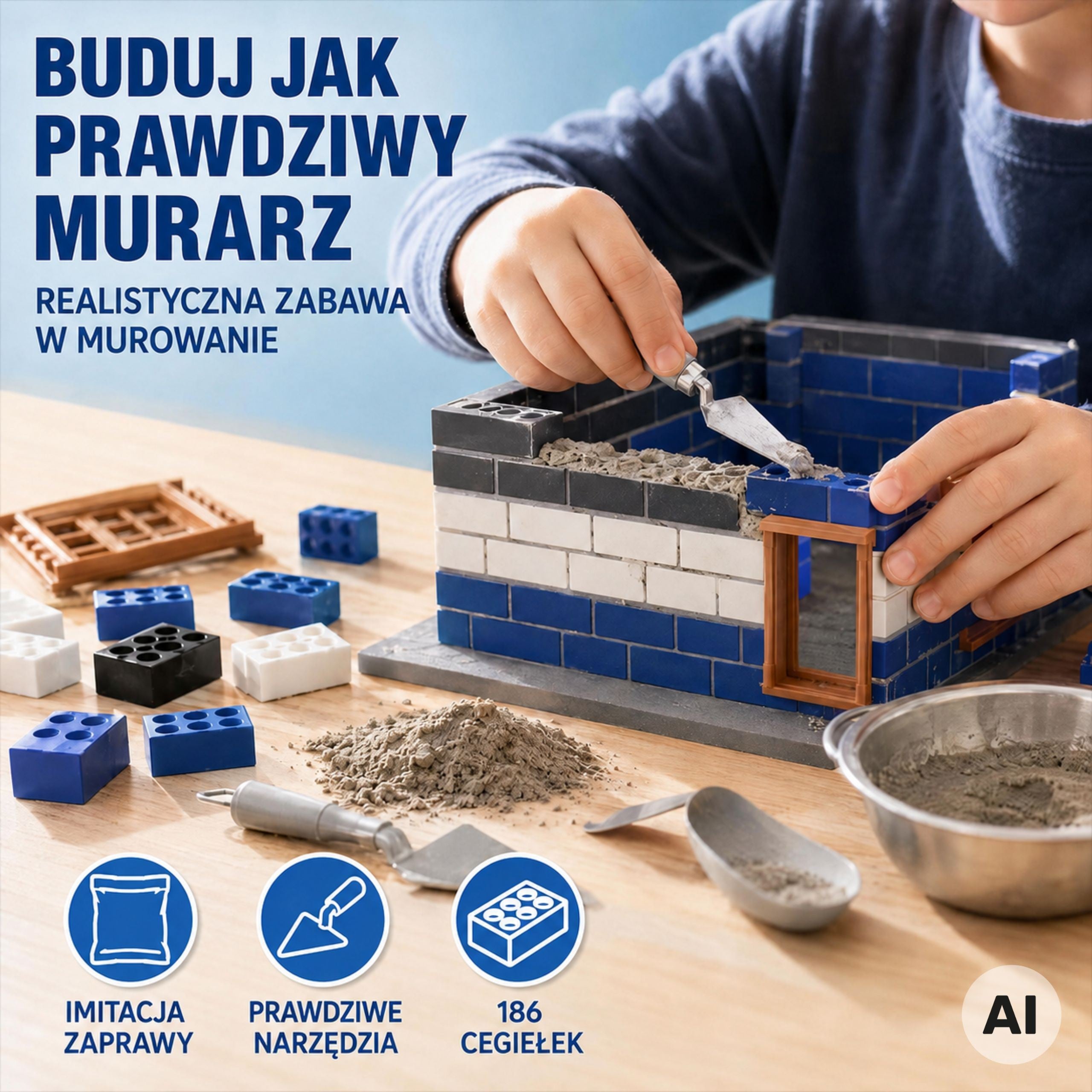 Woopie Police Station Brick Building Kit 186 Pcs. Building Bricks