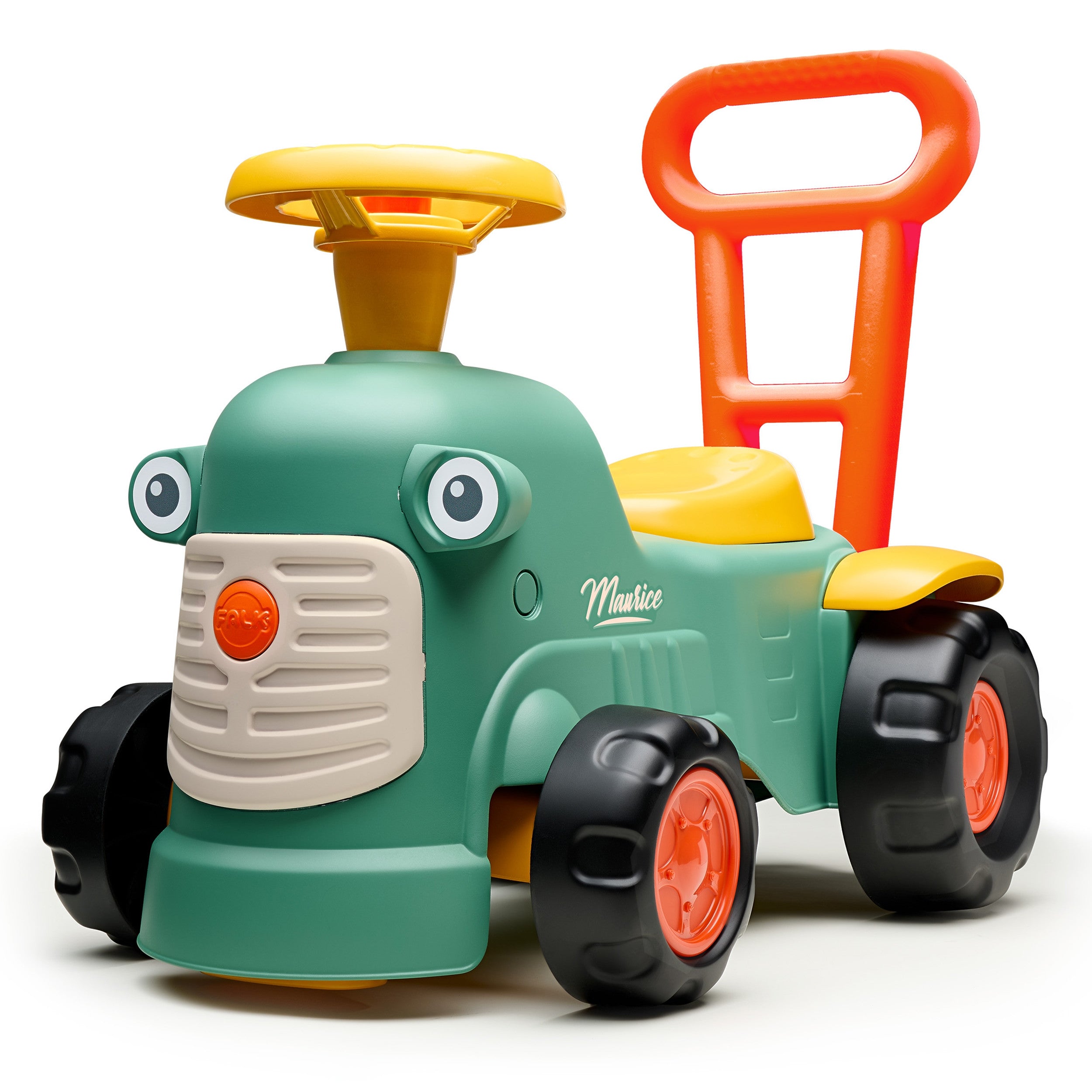 Falk Maurice Ride-on Tractor Green Pusher Pusher Storage Box For 1-3 Years