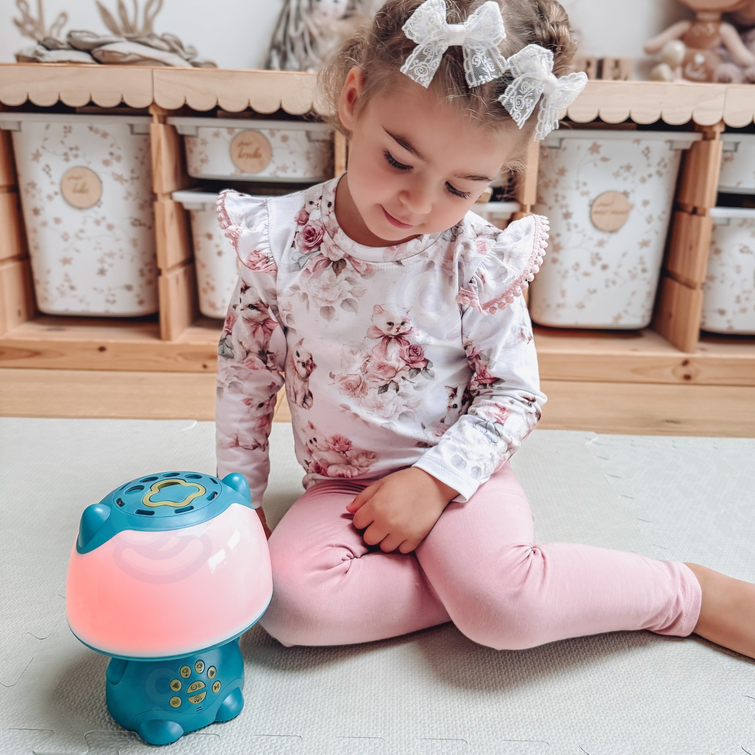 Woopie Lampe Rgb Multifonctionnelle Haut-Parleur Bluetooth Karaoké Modulateur Vocal Carte SD Aux Turquoise