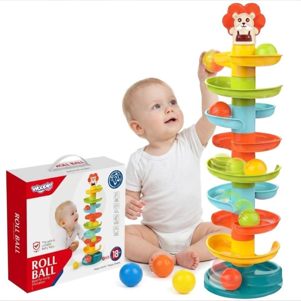 Woopie Baby Ball Track Spiral Set + 6 Balls