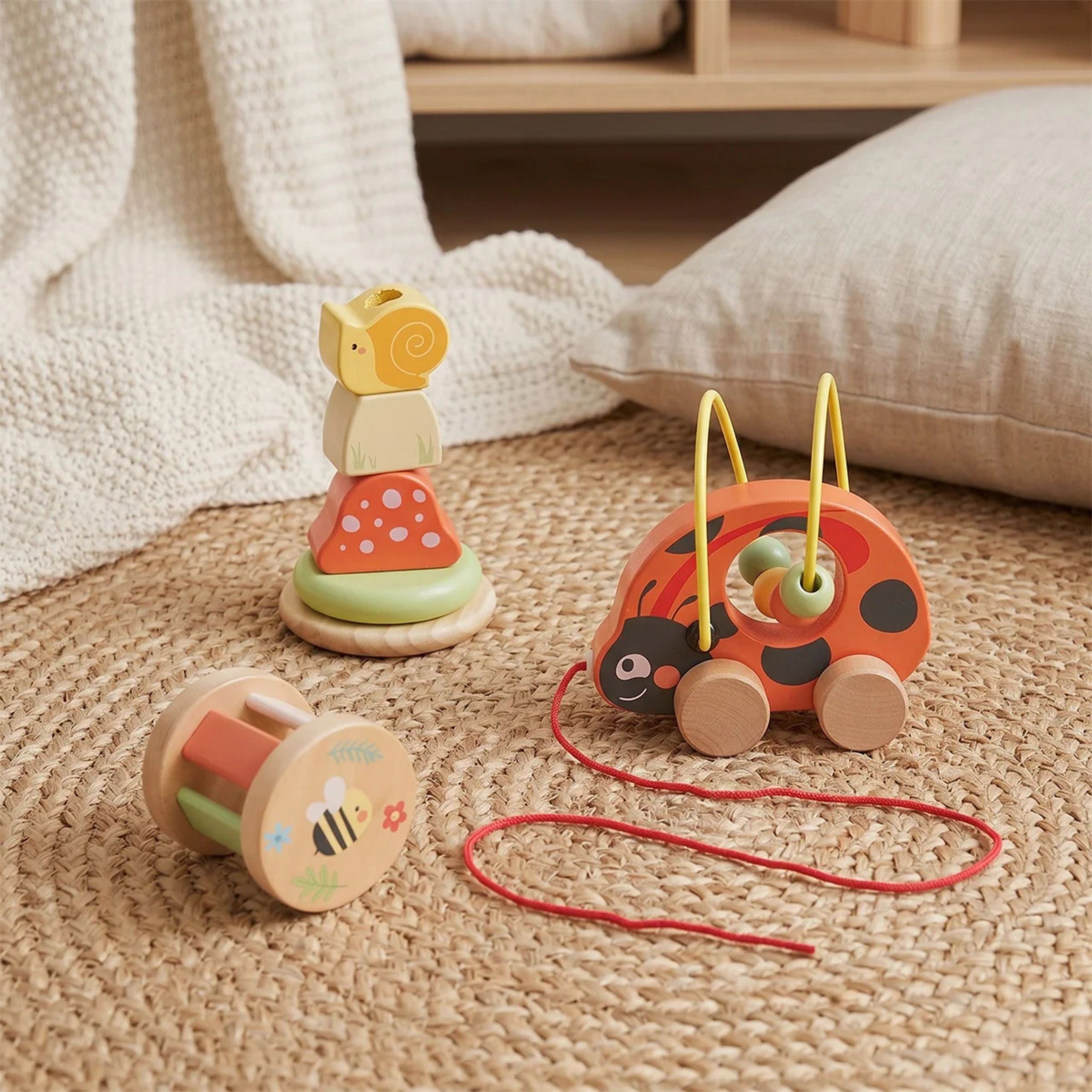 Tooky Toy Ladybug Ensemble de jeu de développement 3 en 1