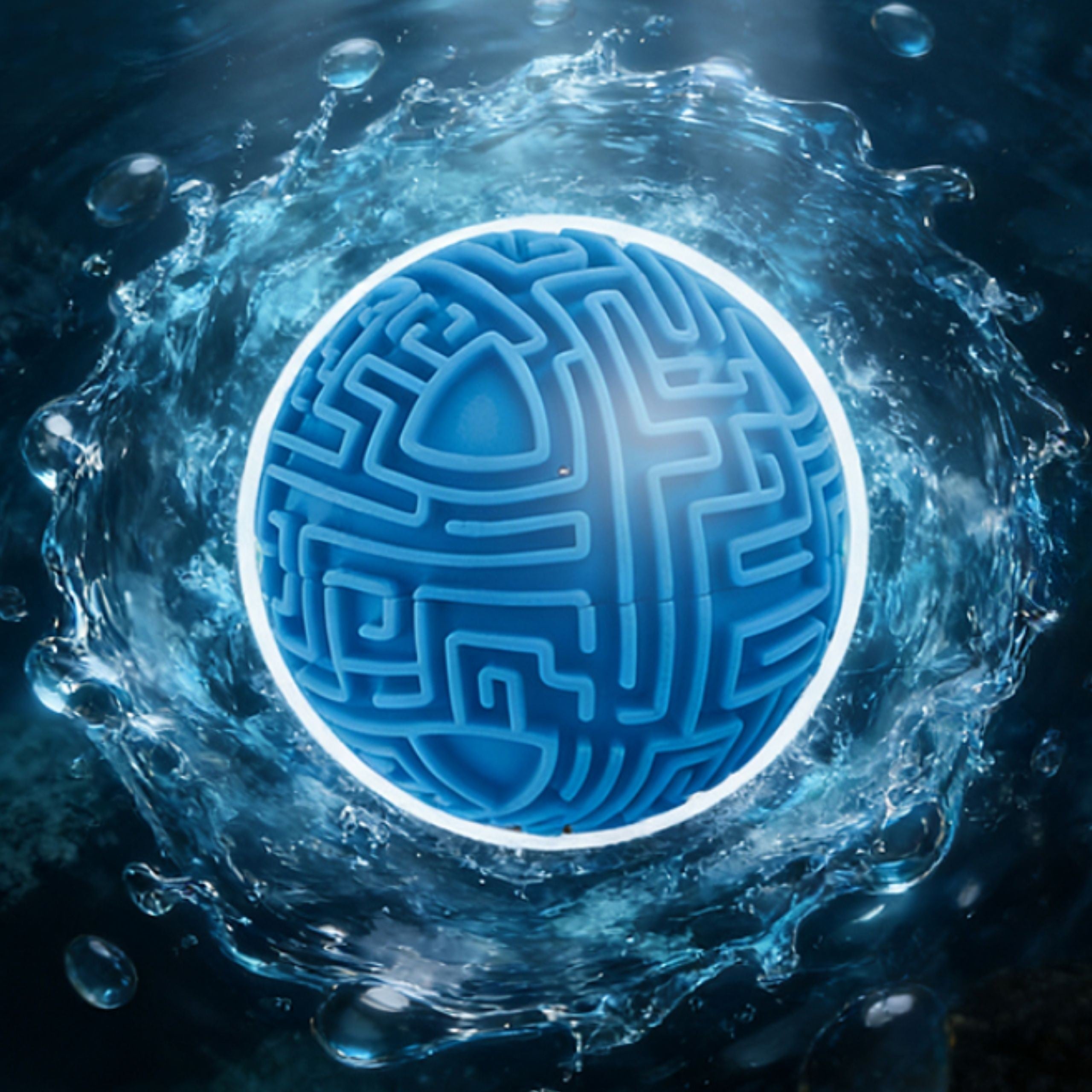 Blue Ball Maze 3D arkádová hra Amaze Ball 10 cm