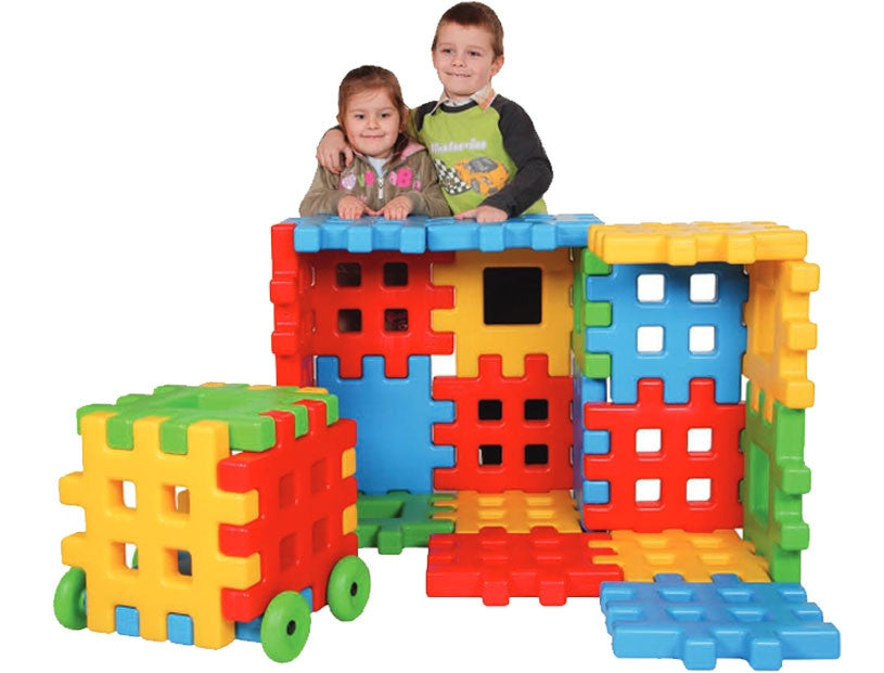 Woopie Educational Blocks Waffles Fence House