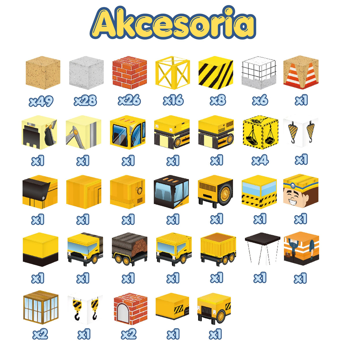 Woopie Magnetic Blocks 165pcs Cubes Construction Crane Excavator Gift 3d