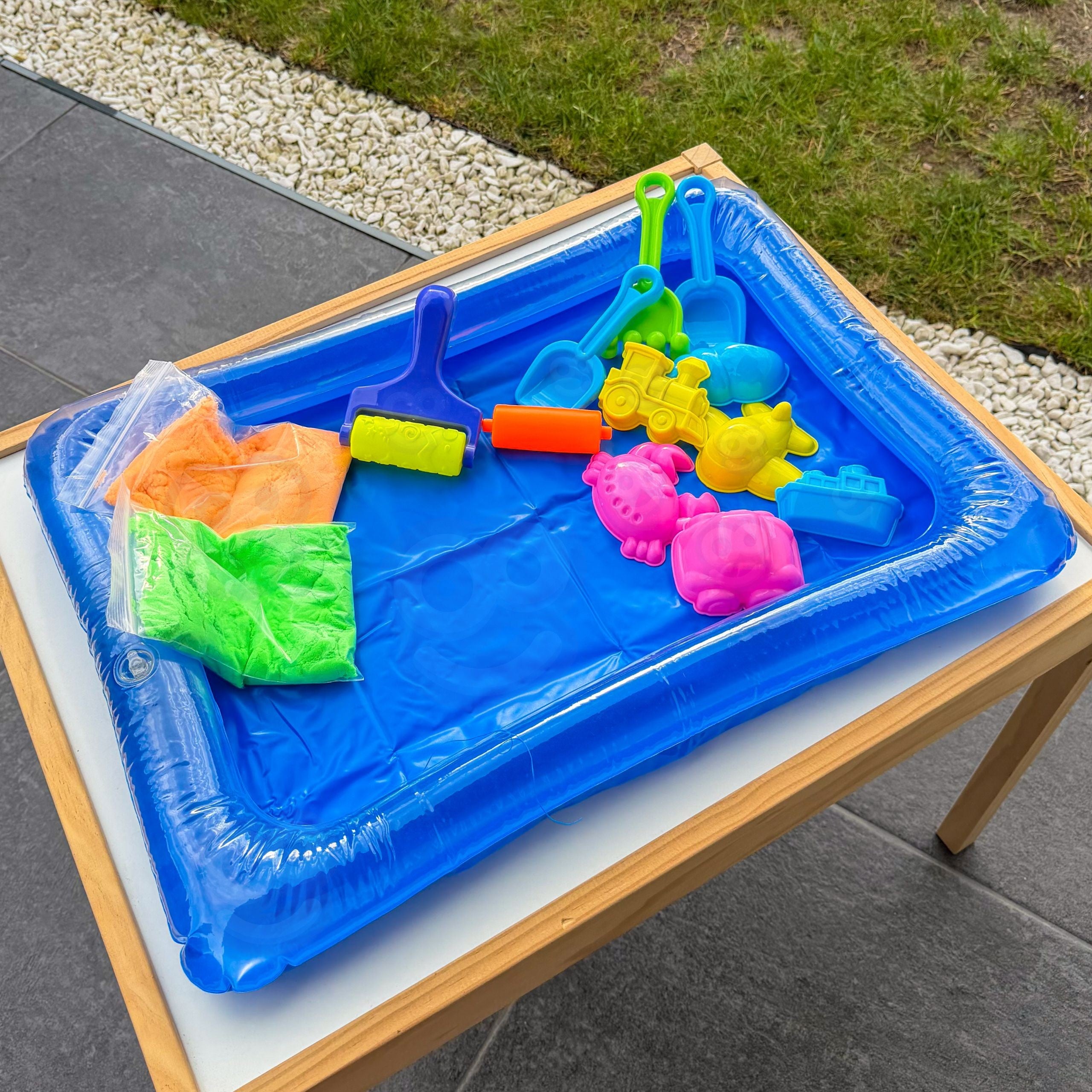 Woopie Kinetic Sand Magic Pool Set Moldes Acessórios 3+