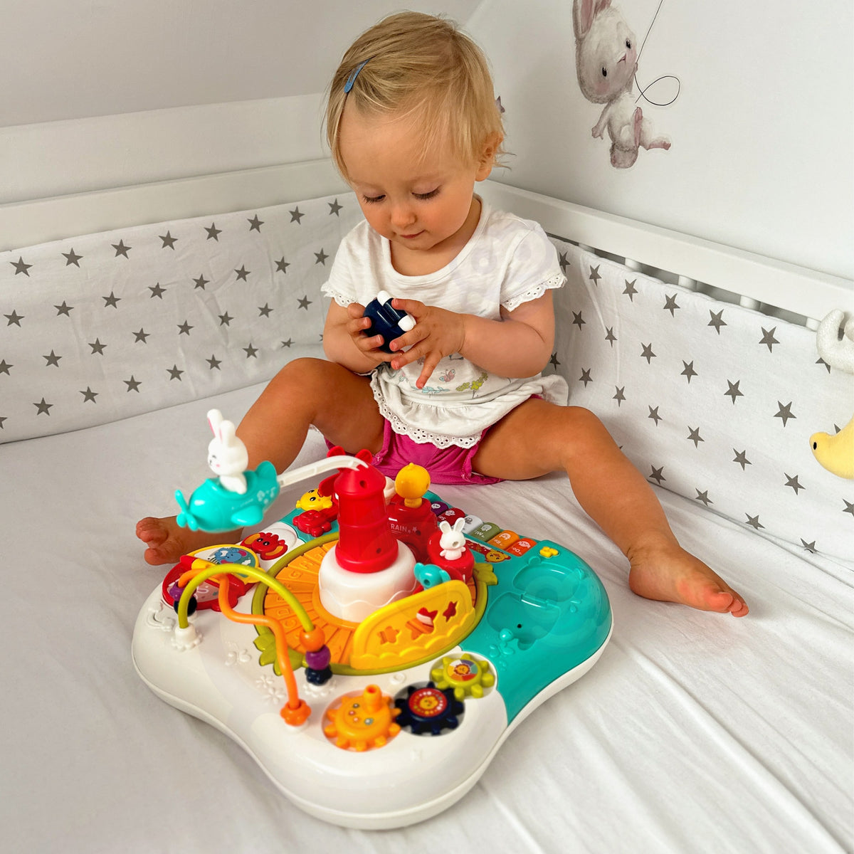 Woopie Baby 2-in-1 Interactive Educational Table Piano Sounds