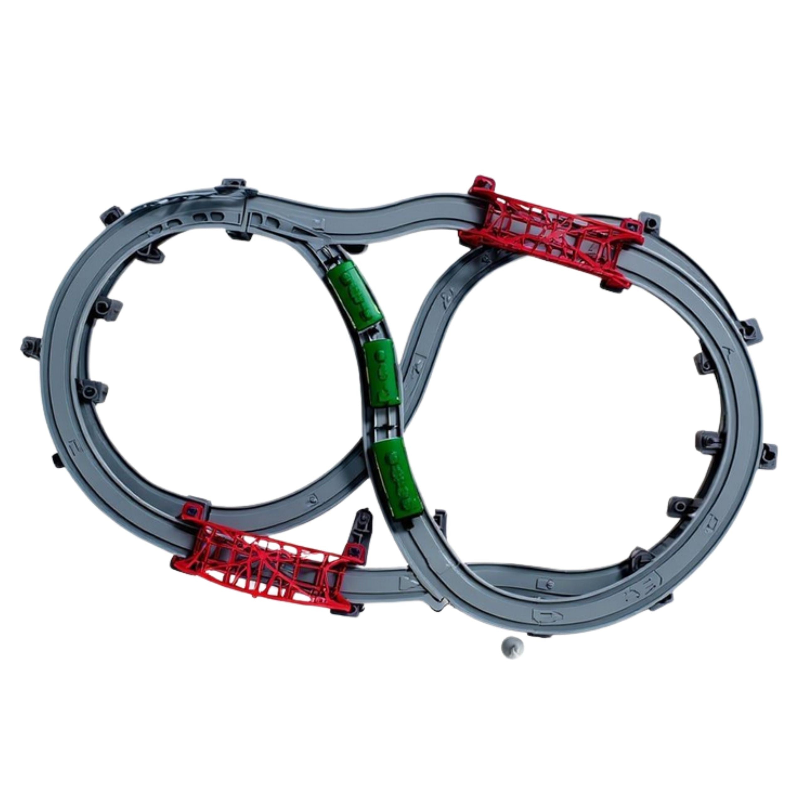 Conjunto de locomotivas de carga Xxl de trem elétrico moderno Woopie 128 unidades.