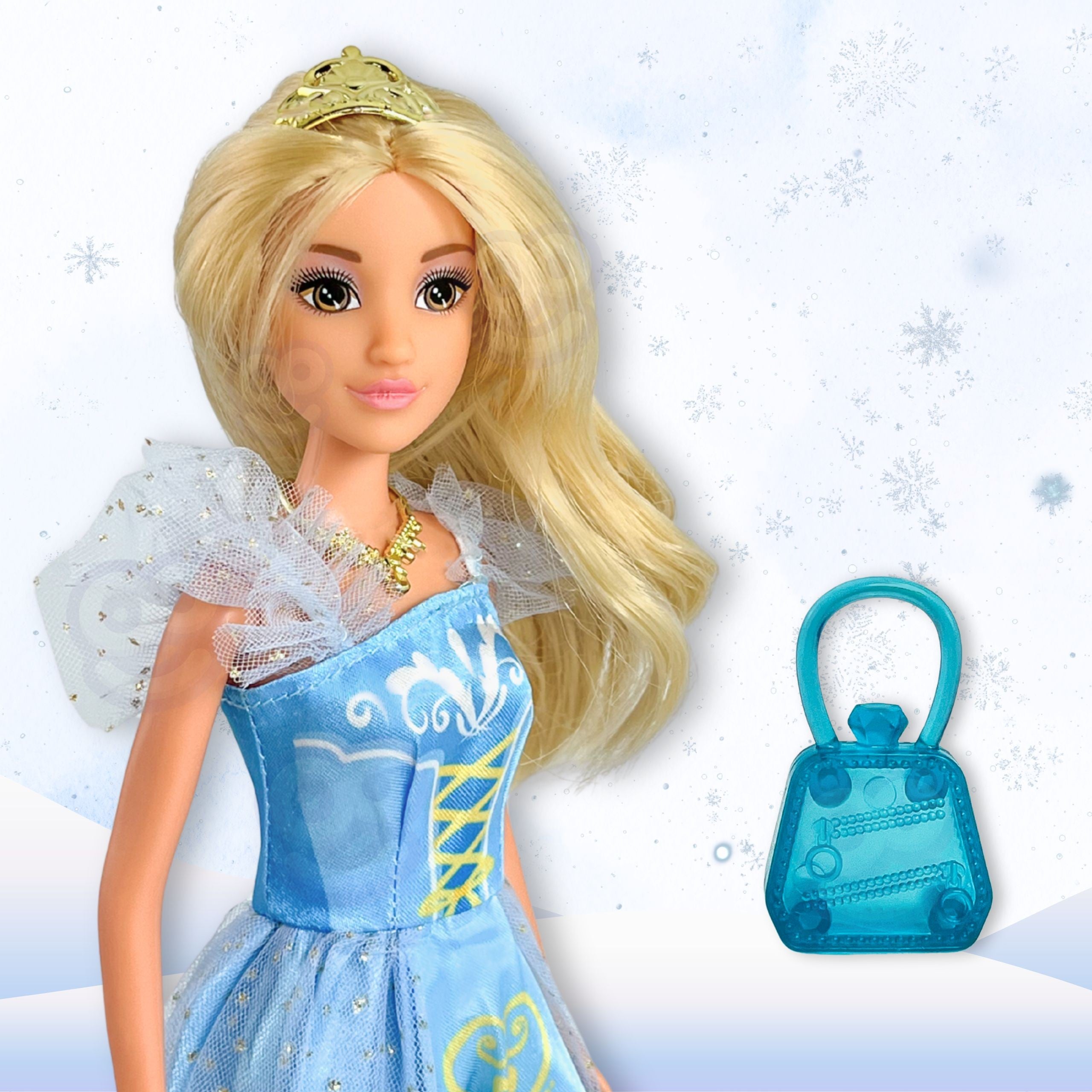 Woopie Royal Ice Princess Lily Doll And Magic Carriage Accessories