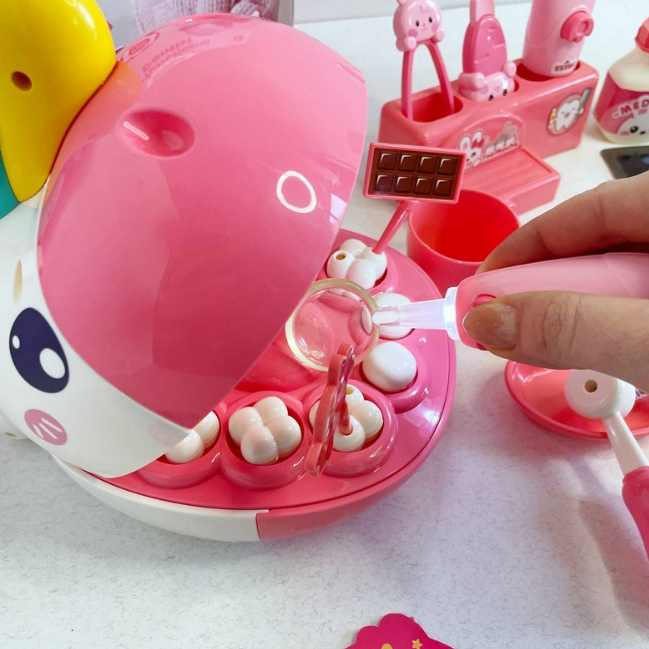 Woopie Little Dentist Set Unicorn Head Accessories