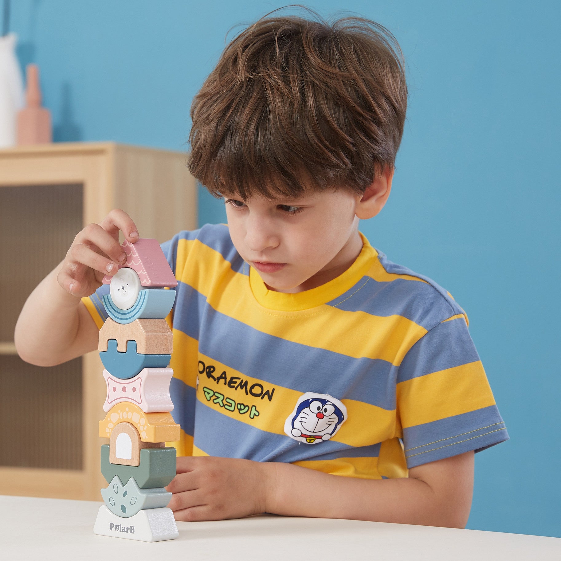 Viga Polarb Wooden Balancing Tower Puzzle