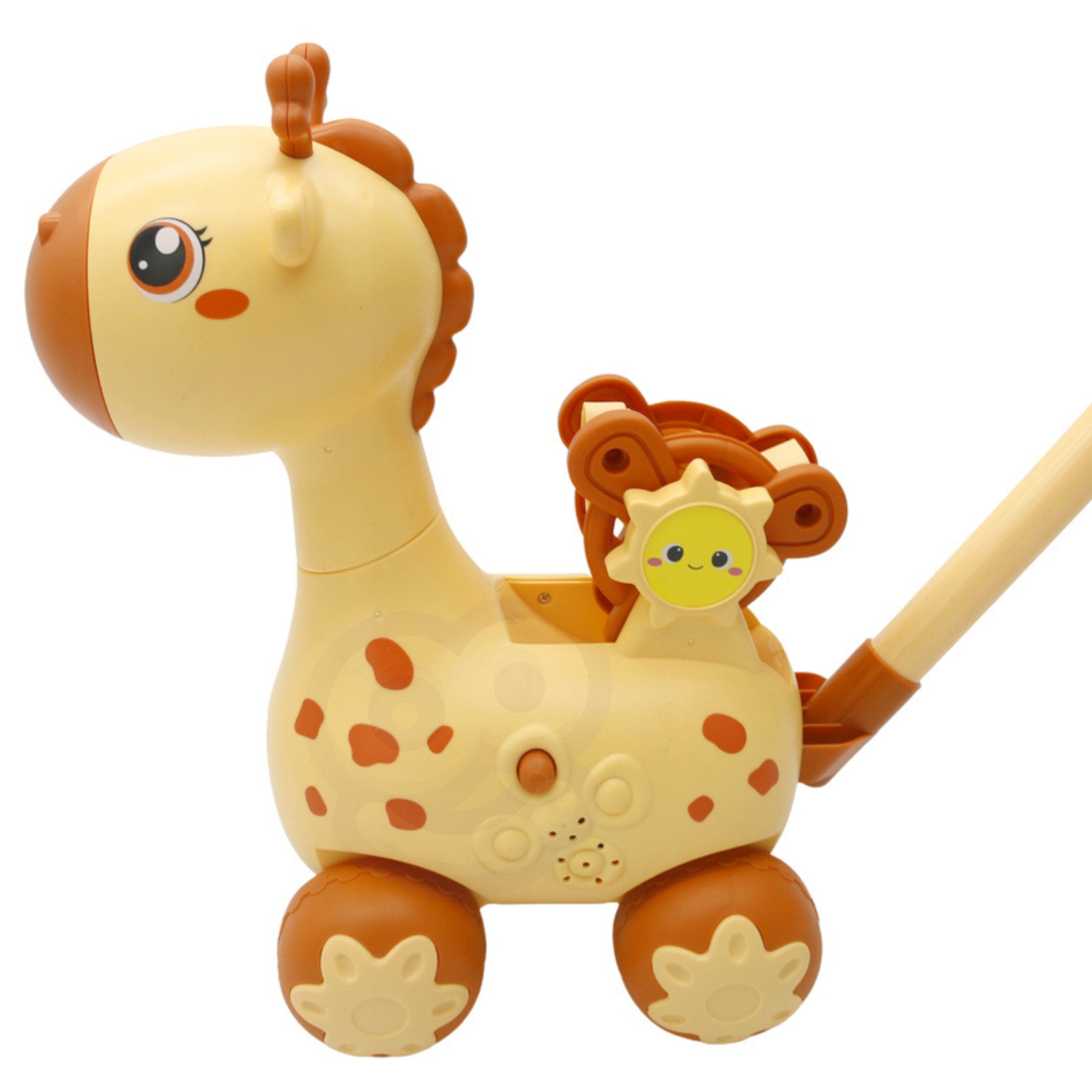 Woopie Giraffe Pusher 2-in-1 Bubble Machine For Kids
