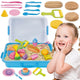 Woopie Kinetic Sand 6 Colors 1.2 Kg Restaurant Table Set With Molds