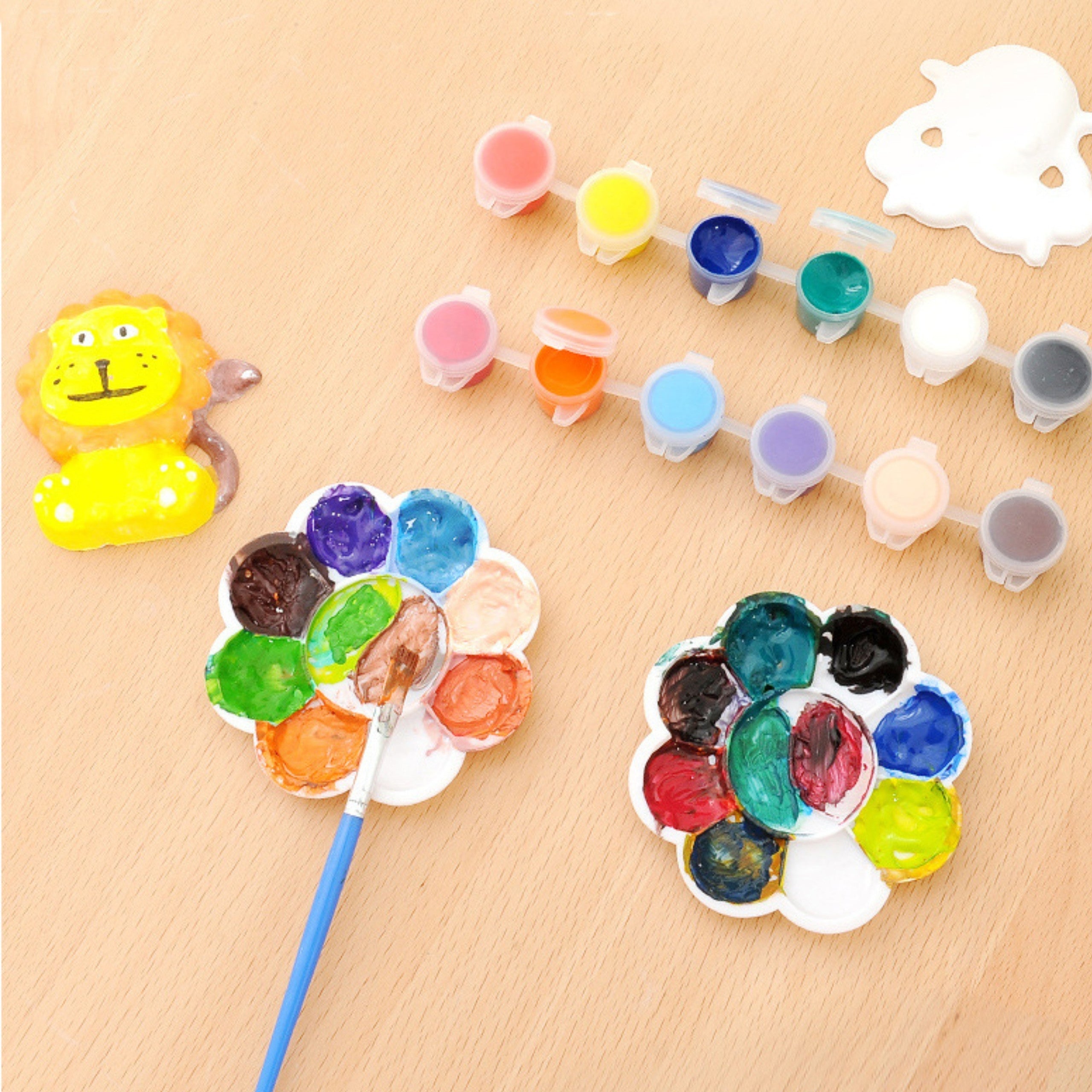Woopie Diy Paint Craft Kit - Направете гипсови отлети фигурки и боя - Комплект за животни