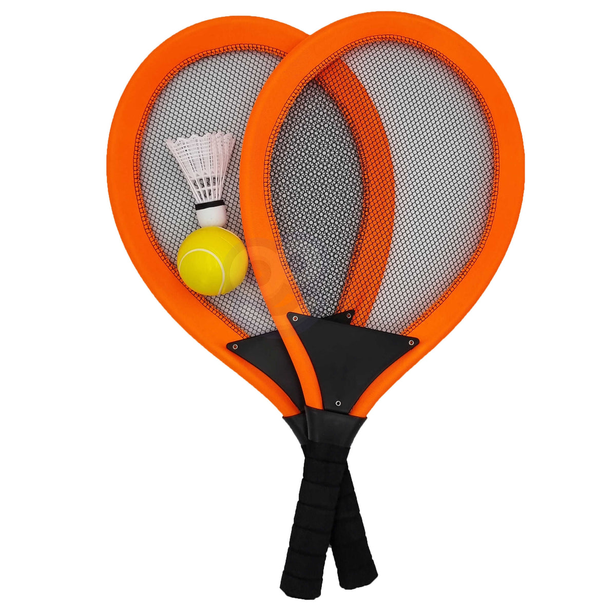 Woopie Set di racchette da tennis e badminton grandi per bambini + volano