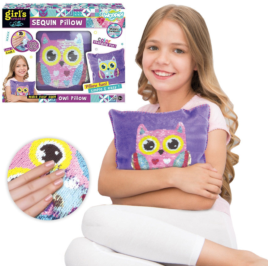 Woopie Art&fun Творчески комплект Възглавница за декорация на бухал