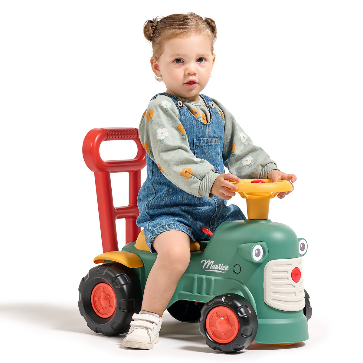 Falk Maurice Ride-on Tractor Green Pusher Caixa de armazenamento por 1-3 anos