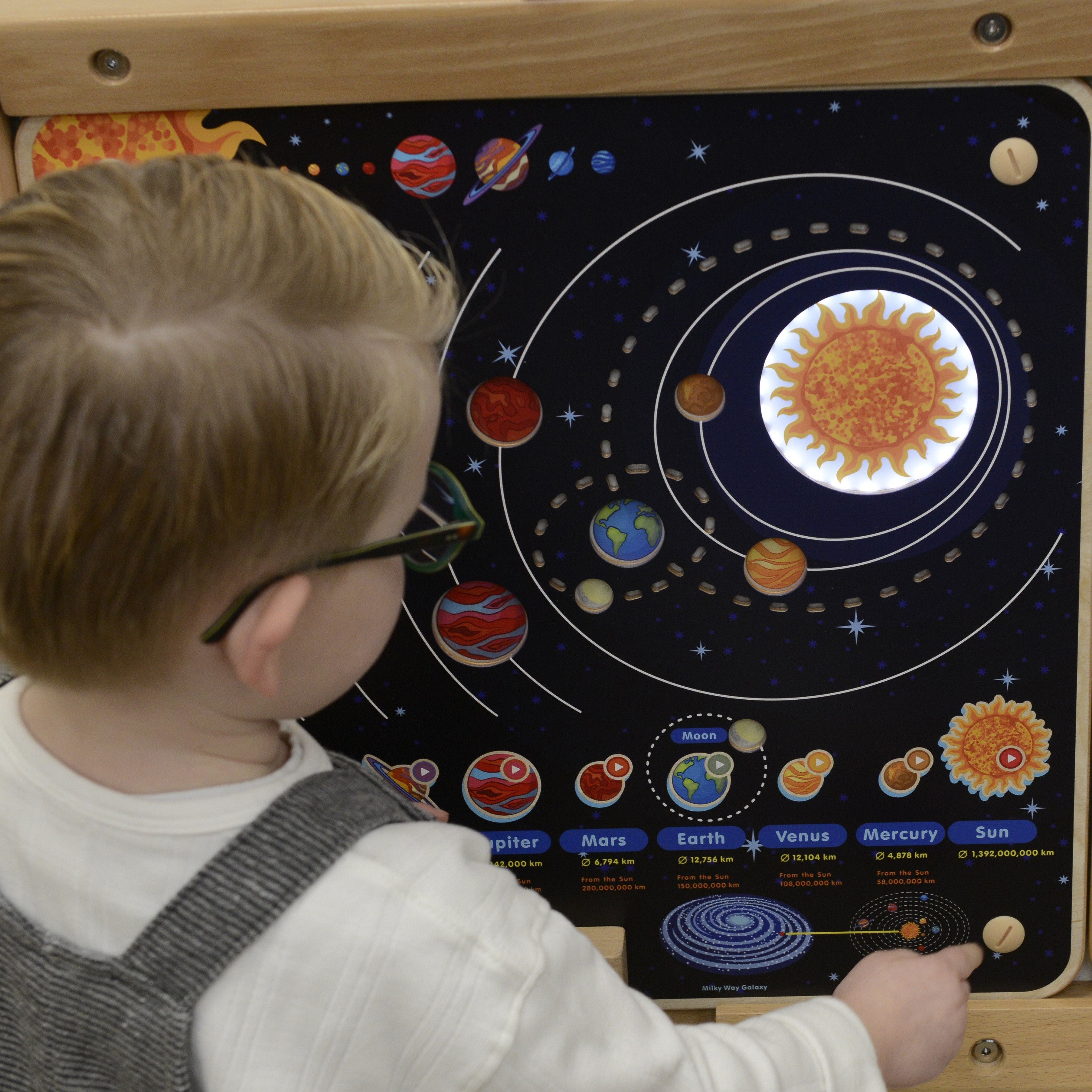 Masterkidz Educatief bord voor het zonnestelsel