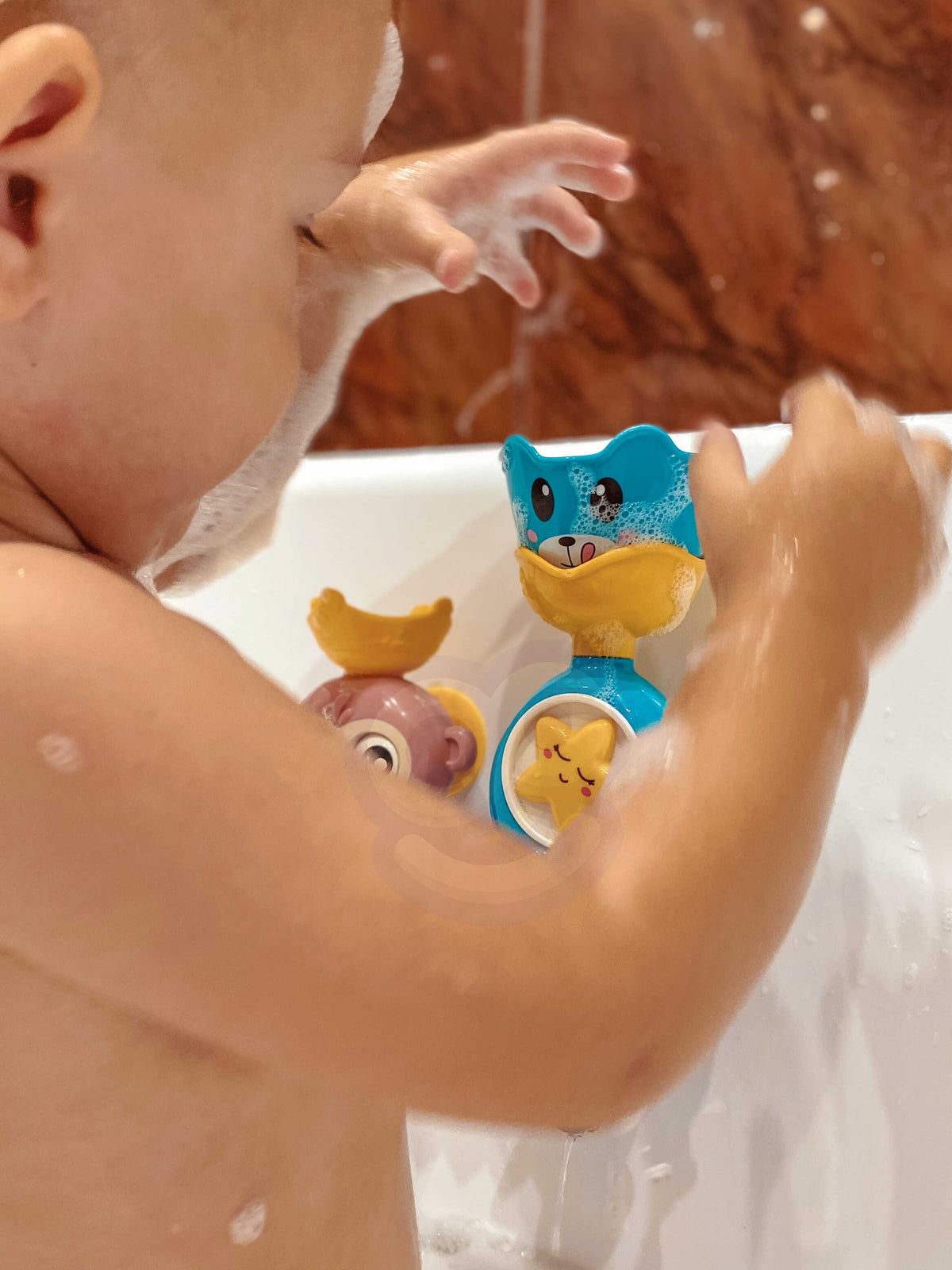 Woopie Baby Monkey Bath Water Toy + Cup