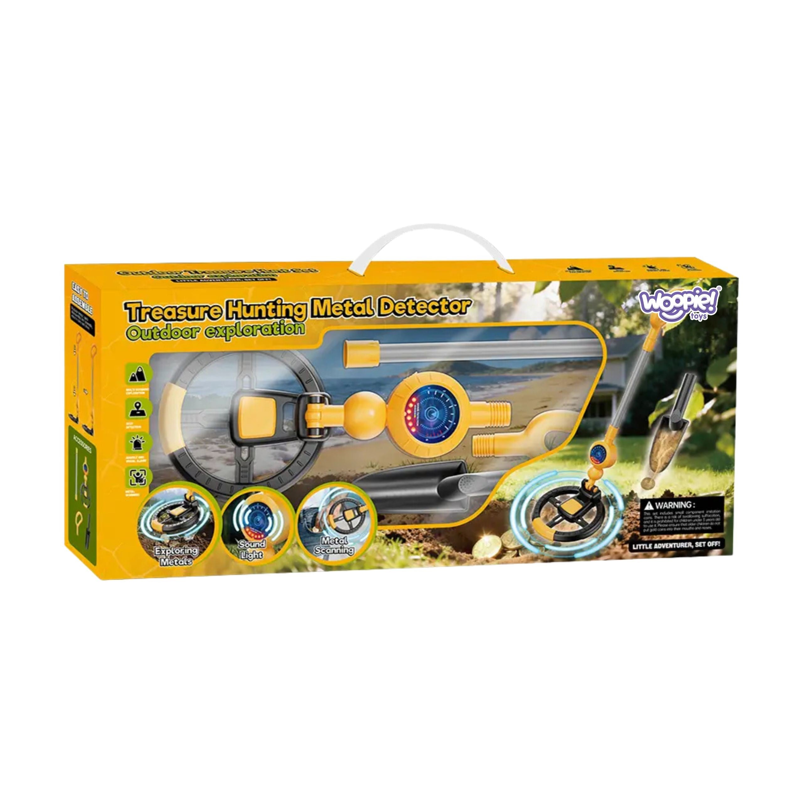 Detector de metales Woopie para niños Sonda Pala Tesoro